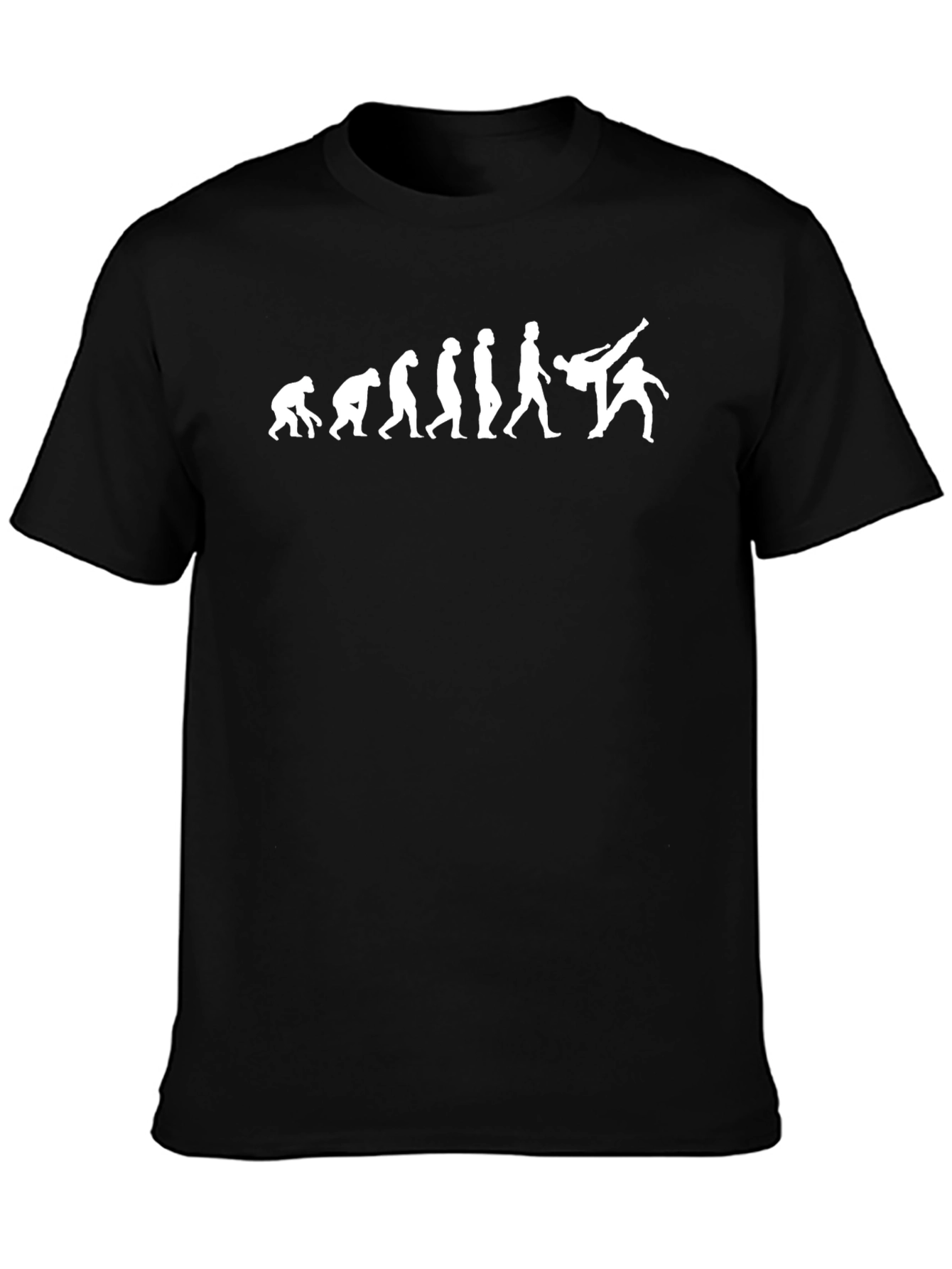Evolution of Judo Black T-Shirt - Martial Arts Throw