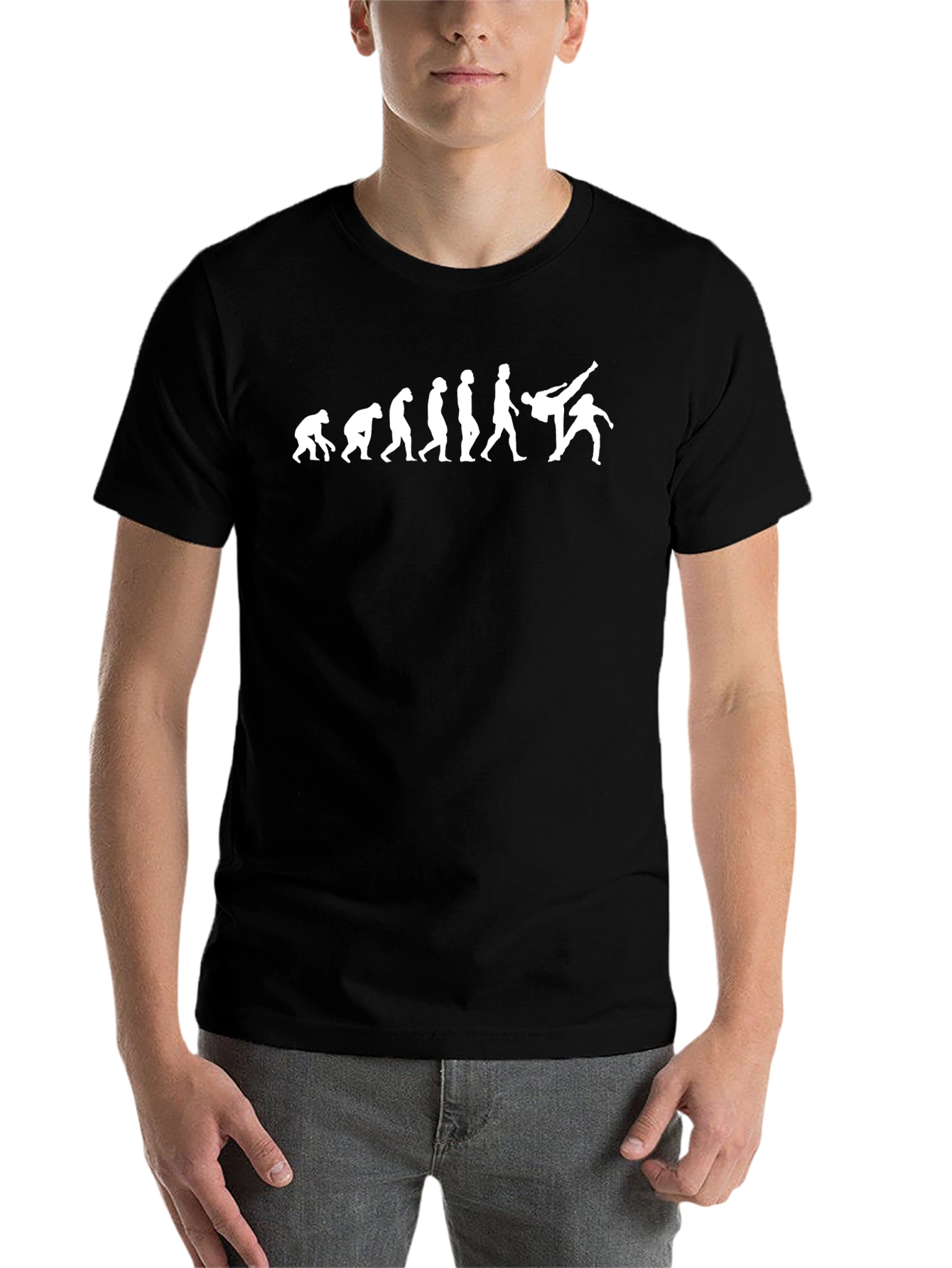 Evolution of Judo Black T-Shirt - Martial Arts Throw