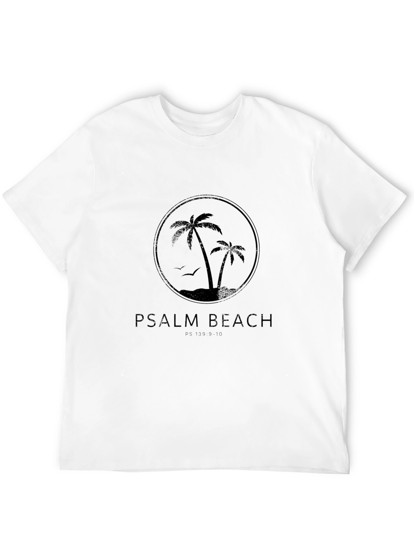 Psalm Beach Black Graphic T-Shirt