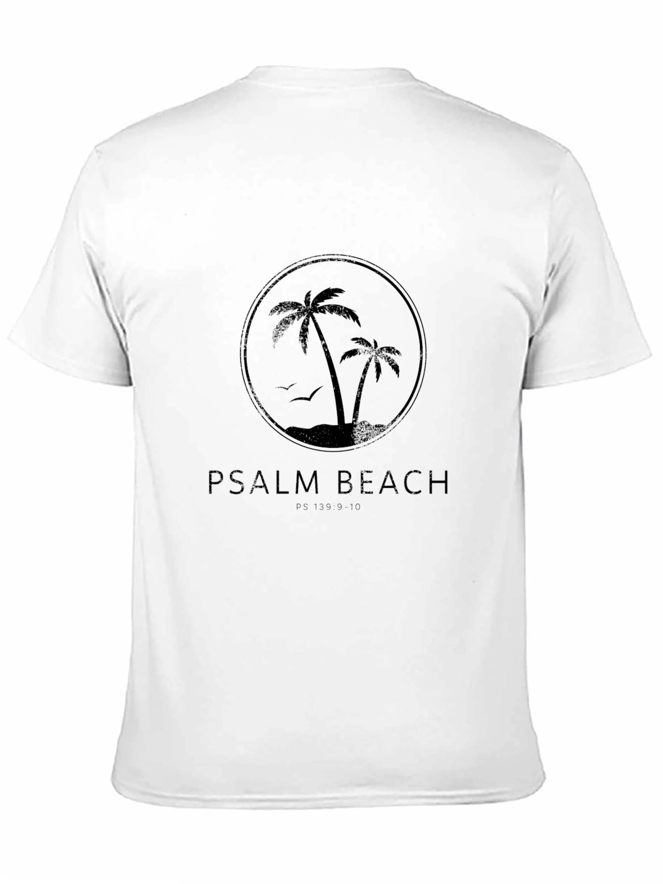 Psalm Beach Black Graphic T-Shirt
