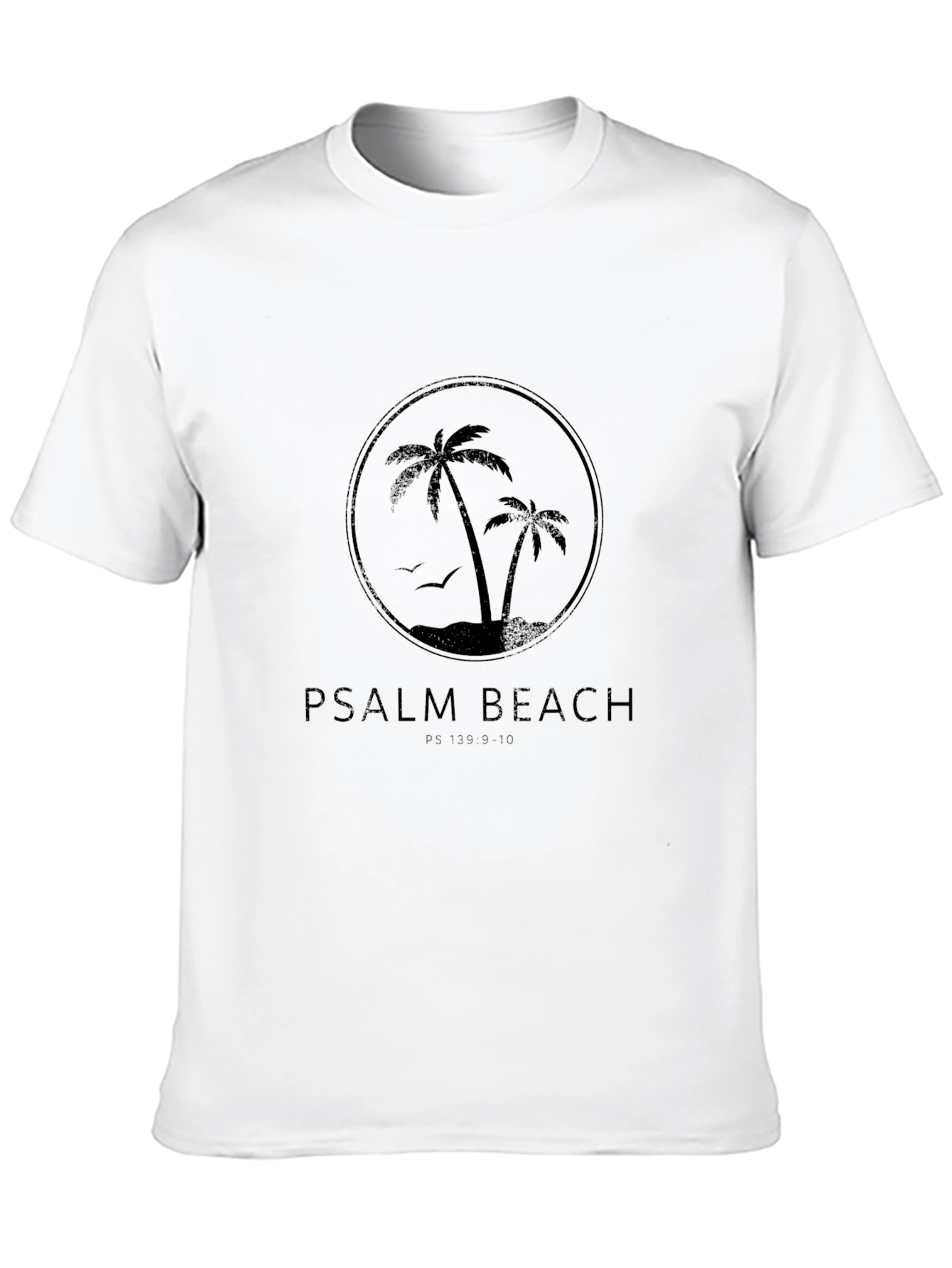 Psalm Beach Black Graphic T-Shirt