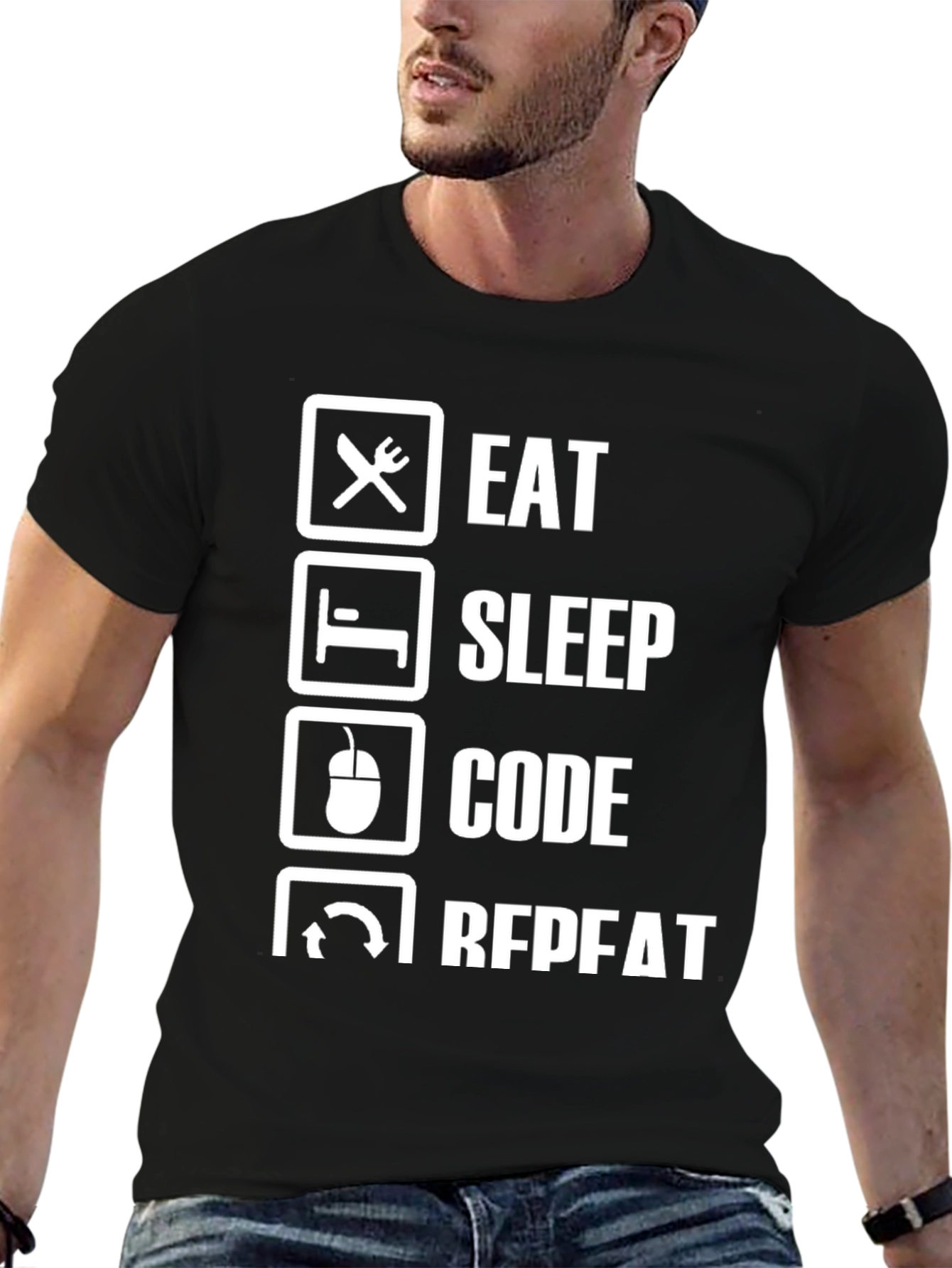 Eat Sleep Code Repeat Programmer T-Shirt