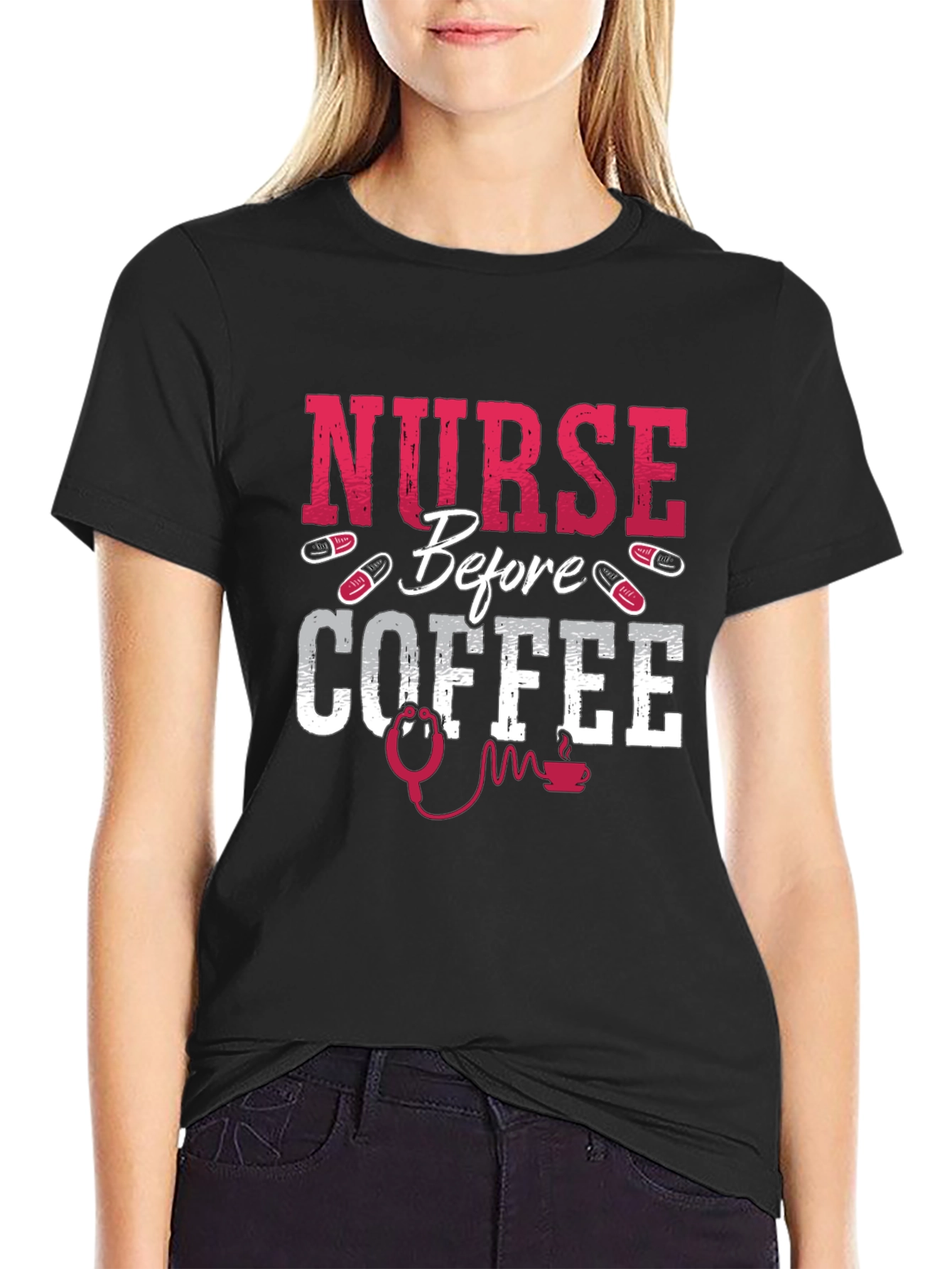 Nurse Before Coffee Graphic Tee