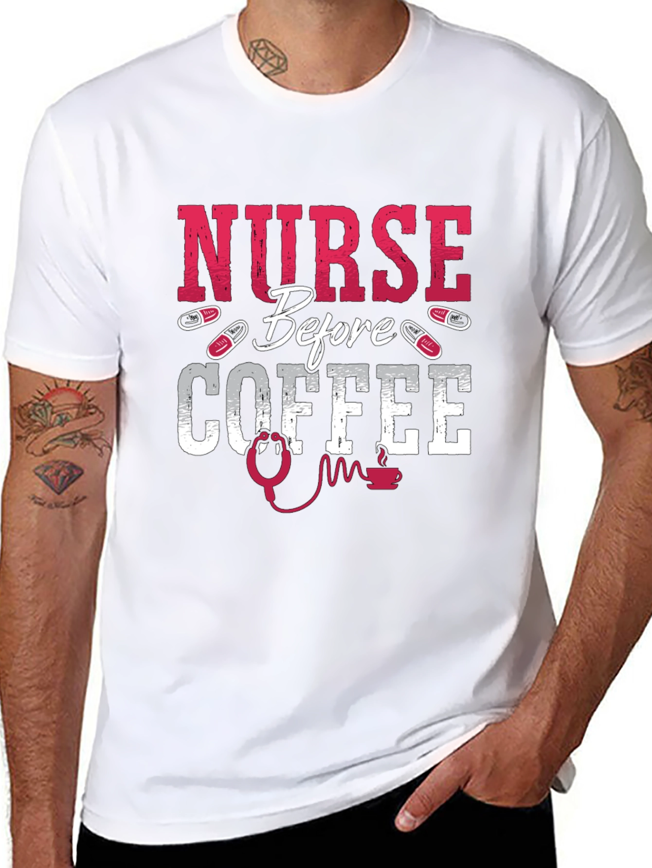 Nurse Before Coffee Graphic Tee