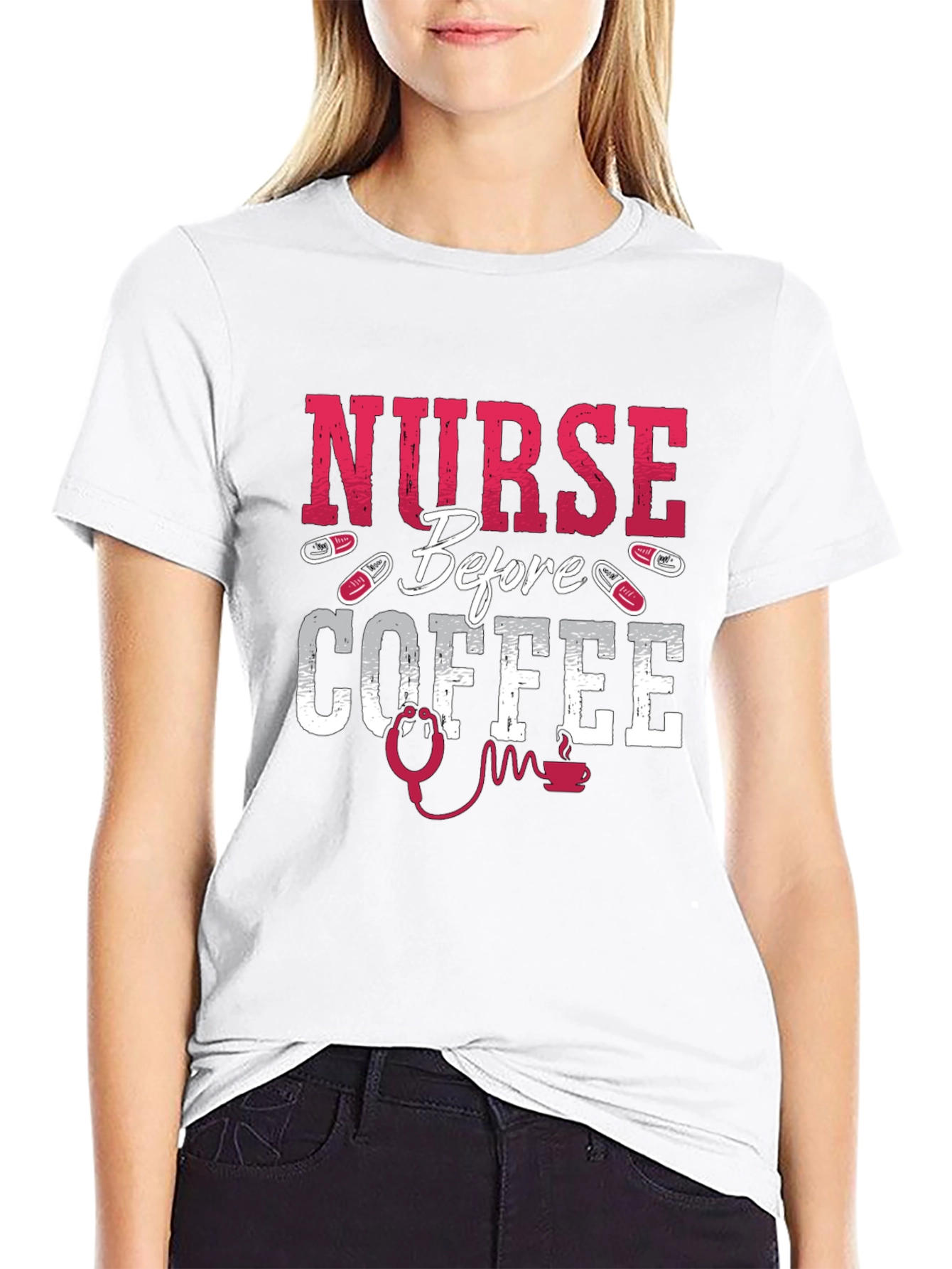 Nurse Before Coffee Graphic Tee