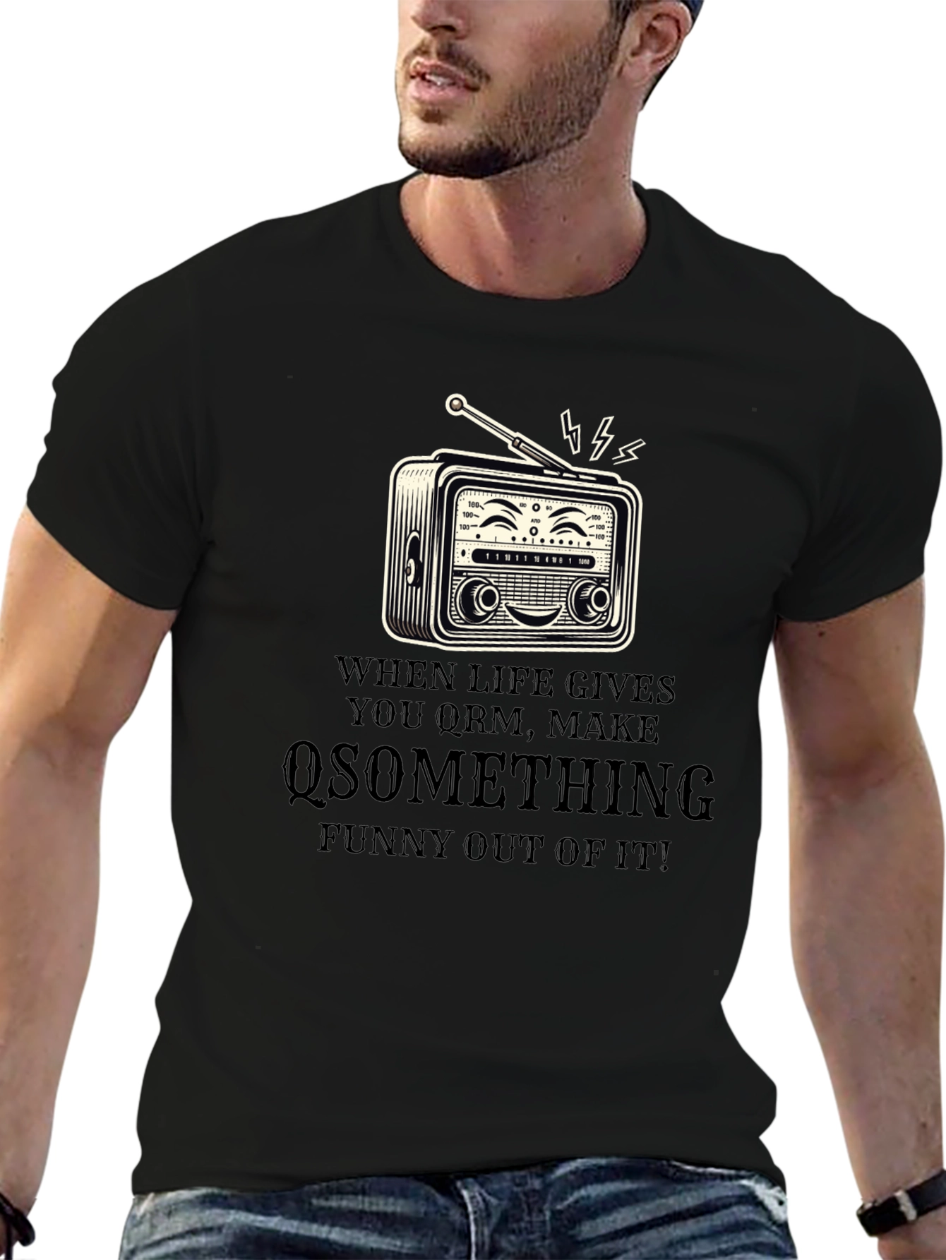 Funny Radio T-Shirt - When Life Gives You QRM