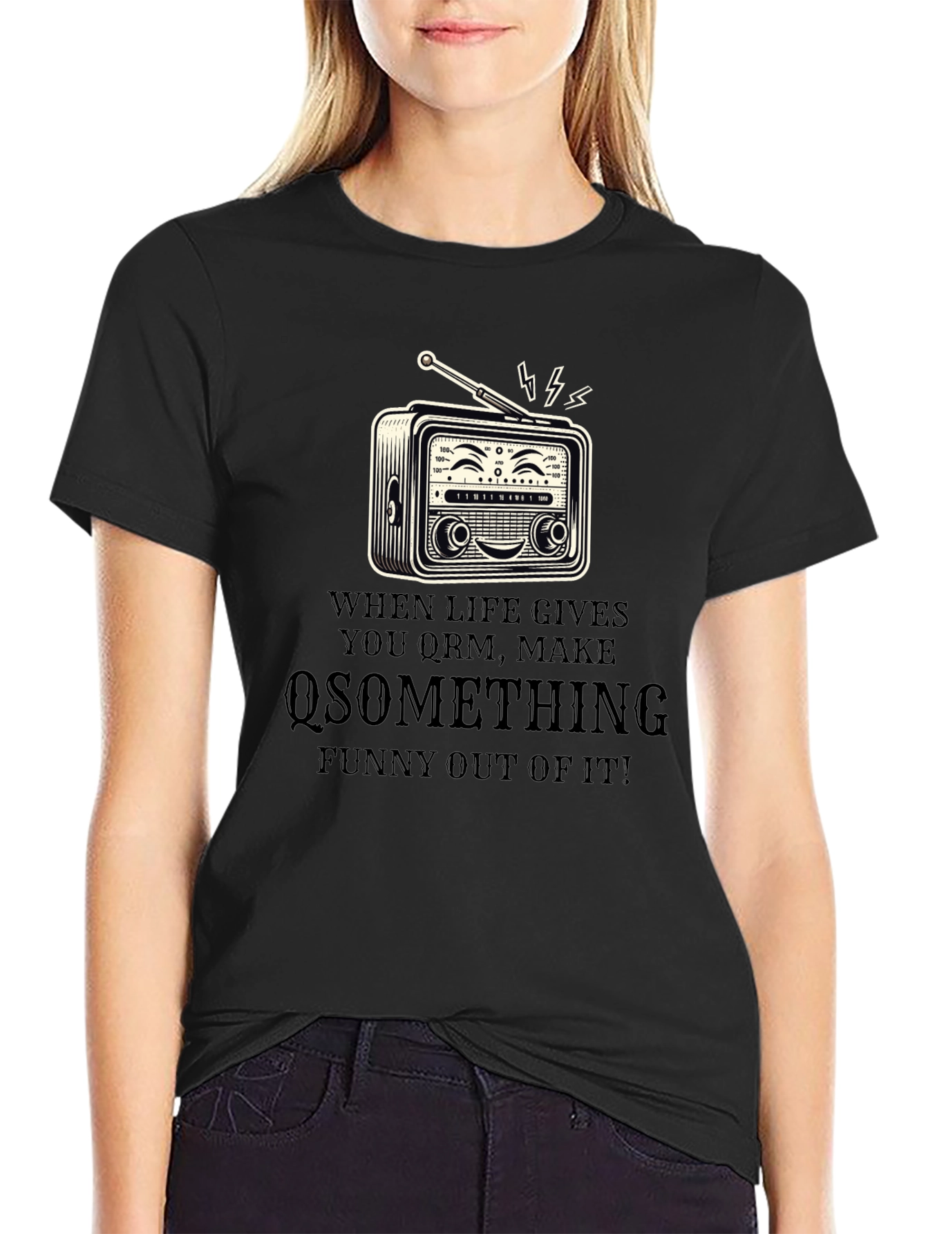 Funny Radio T-Shirt - When Life Gives You QRM
