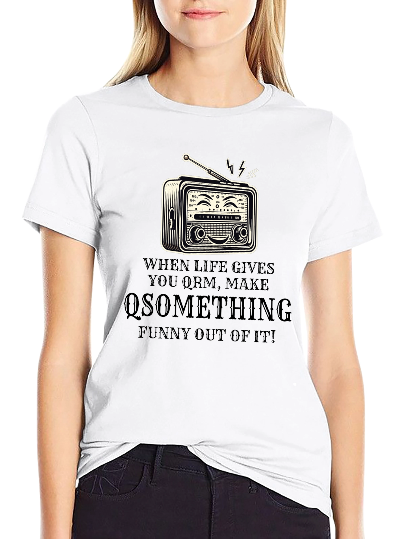 Funny Radio T-Shirt - When Life Gives You QRM