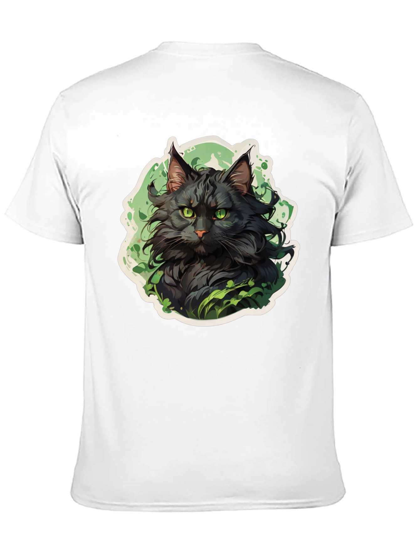 Black Cat Graphic Tee - Stylish Animal Lovers Shirt