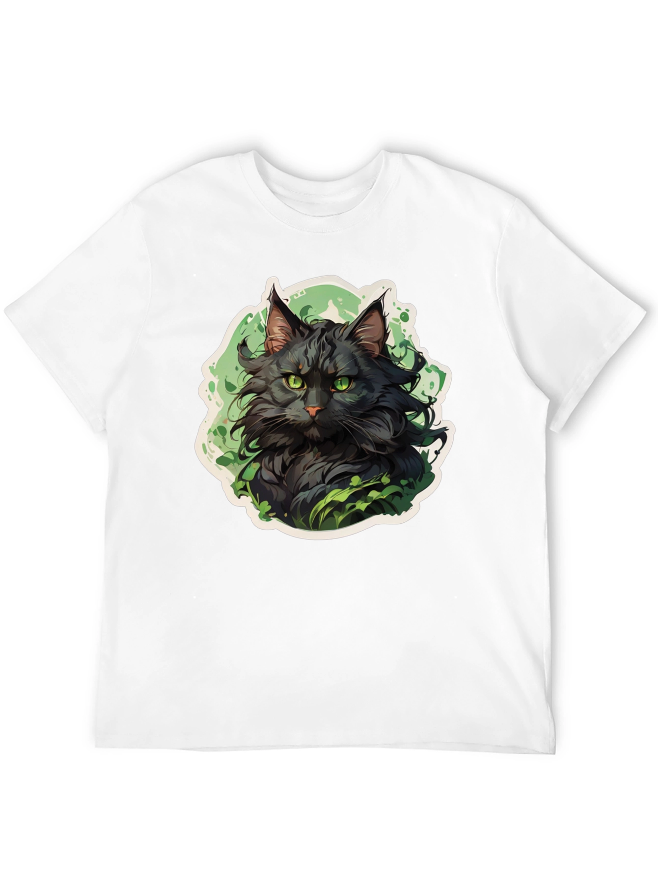 Black Cat Graphic Tee - Stylish Animal Lovers Shirt
