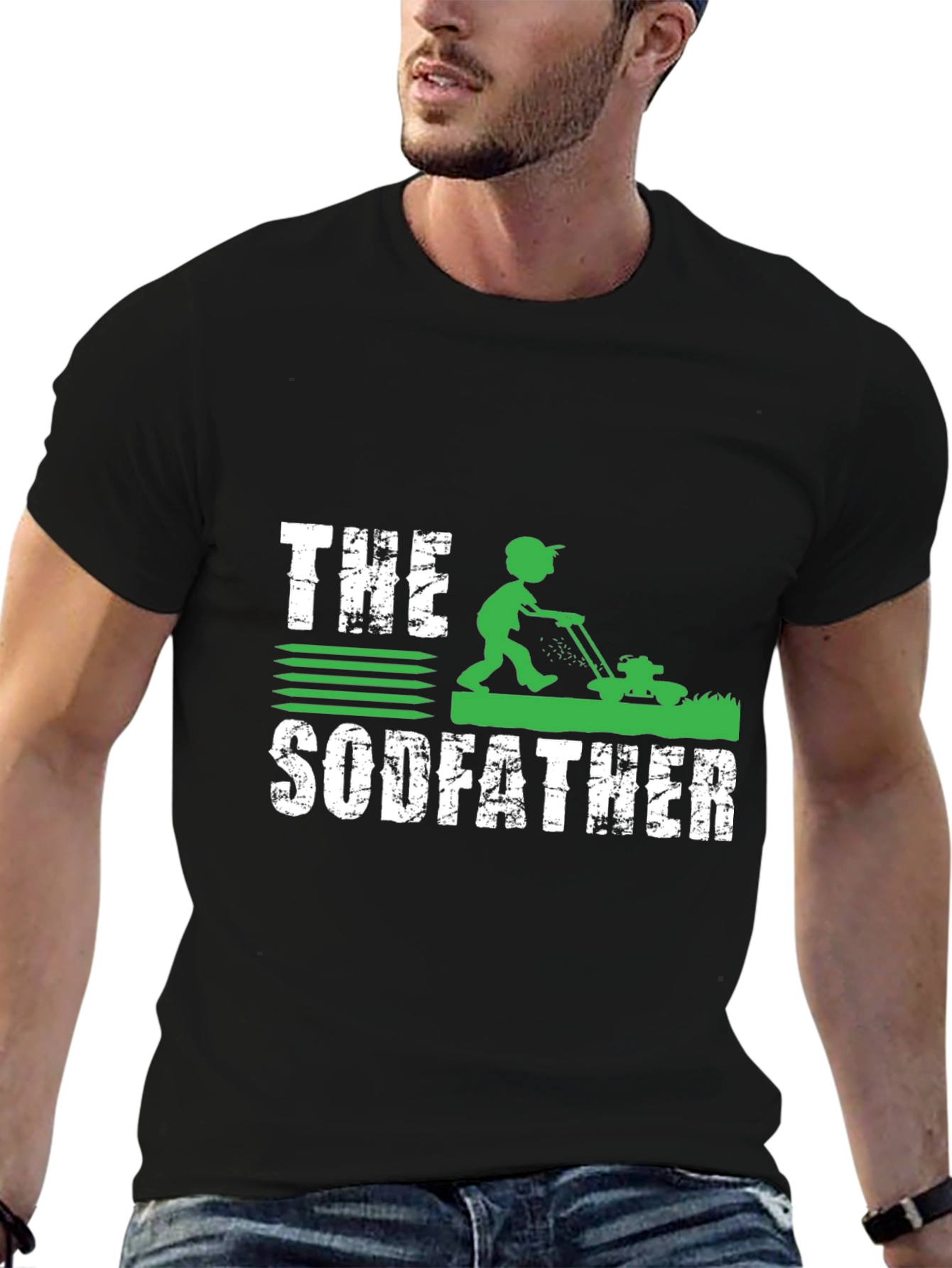 The Sodfather Funny Lawn Care T-Shirt