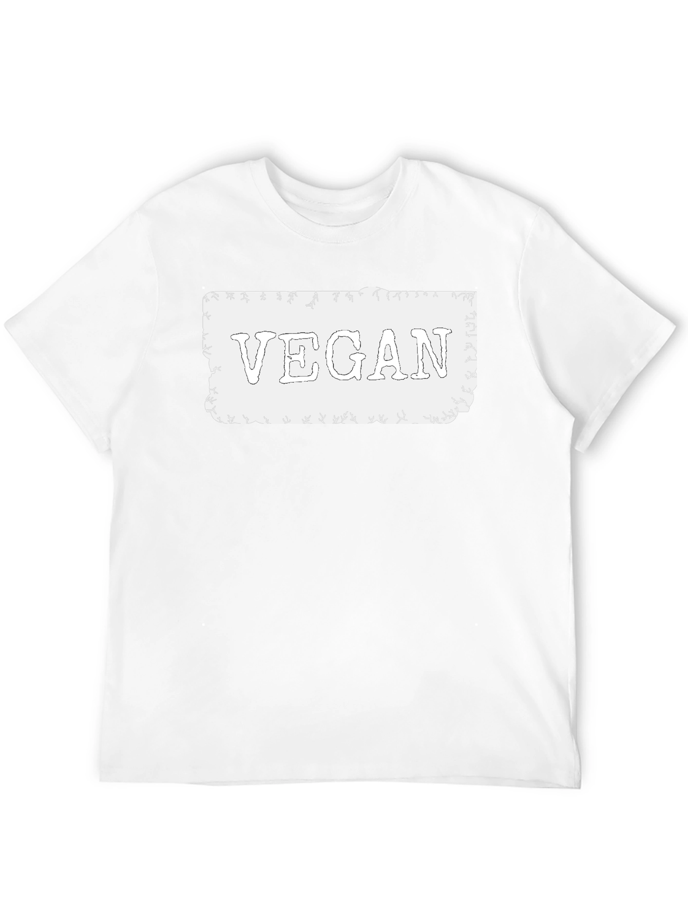 Vegan Statement T-Shirt - Black Cotton Tee