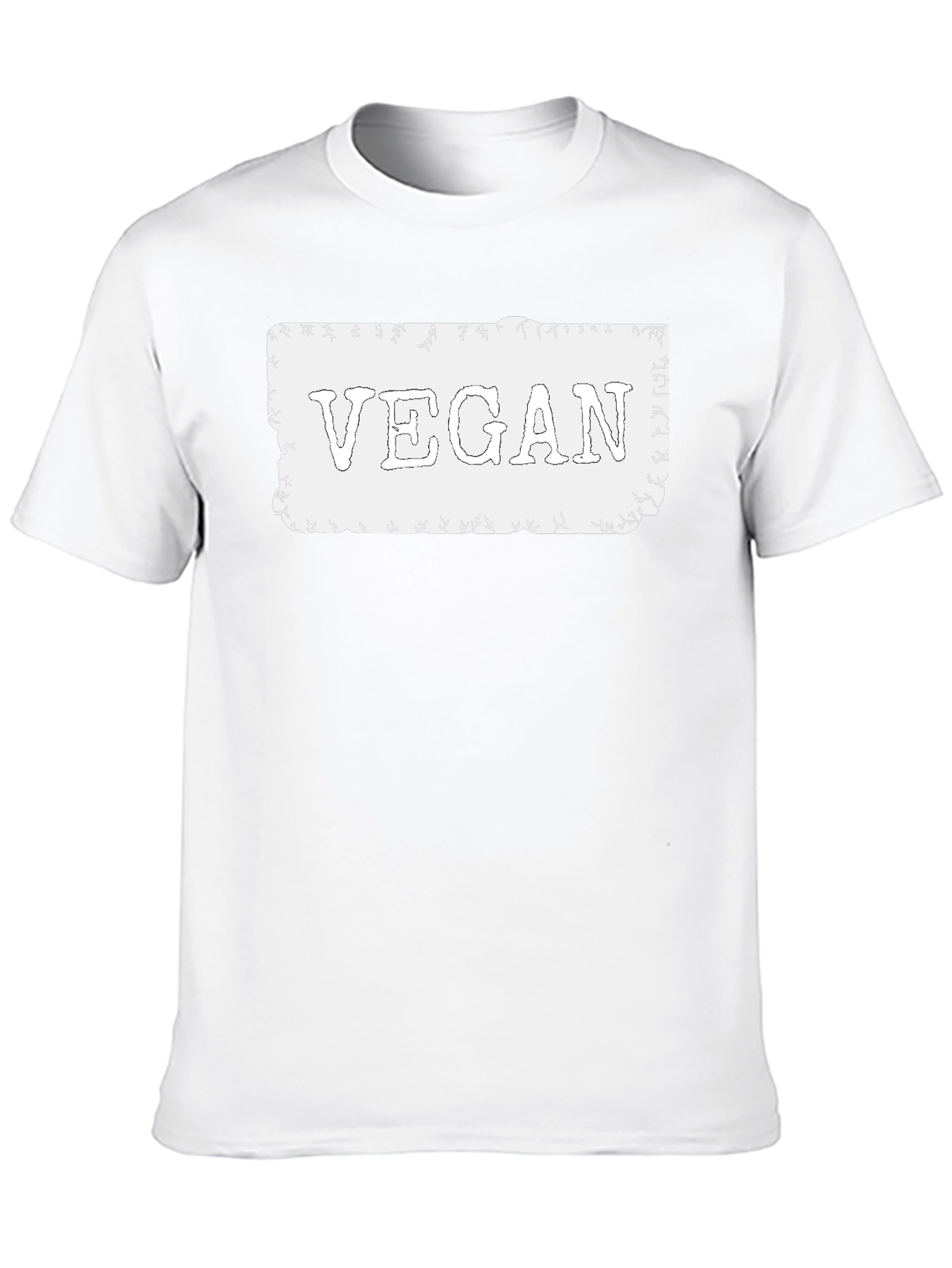 Vegan Statement T-Shirt - Black Cotton Tee