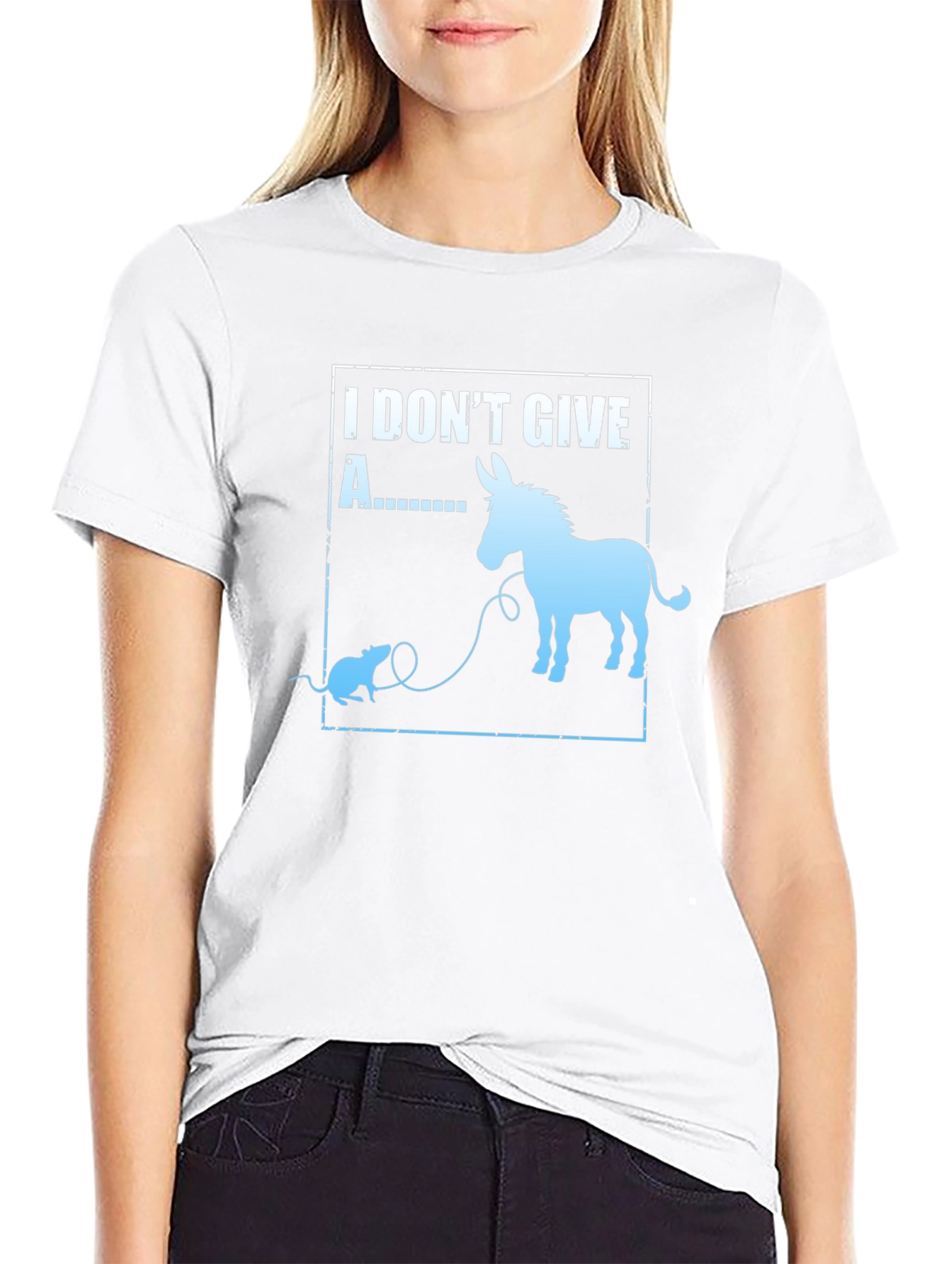 I Dont Give A Rats Ass Funny T-Shirt