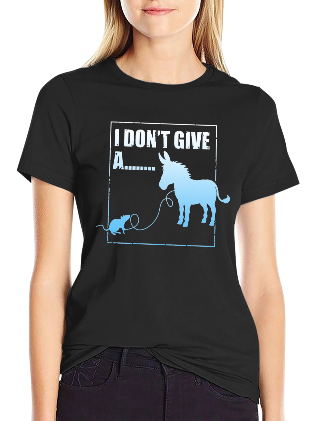 I Dont Give A Rats Ass Funny T-Shirt
