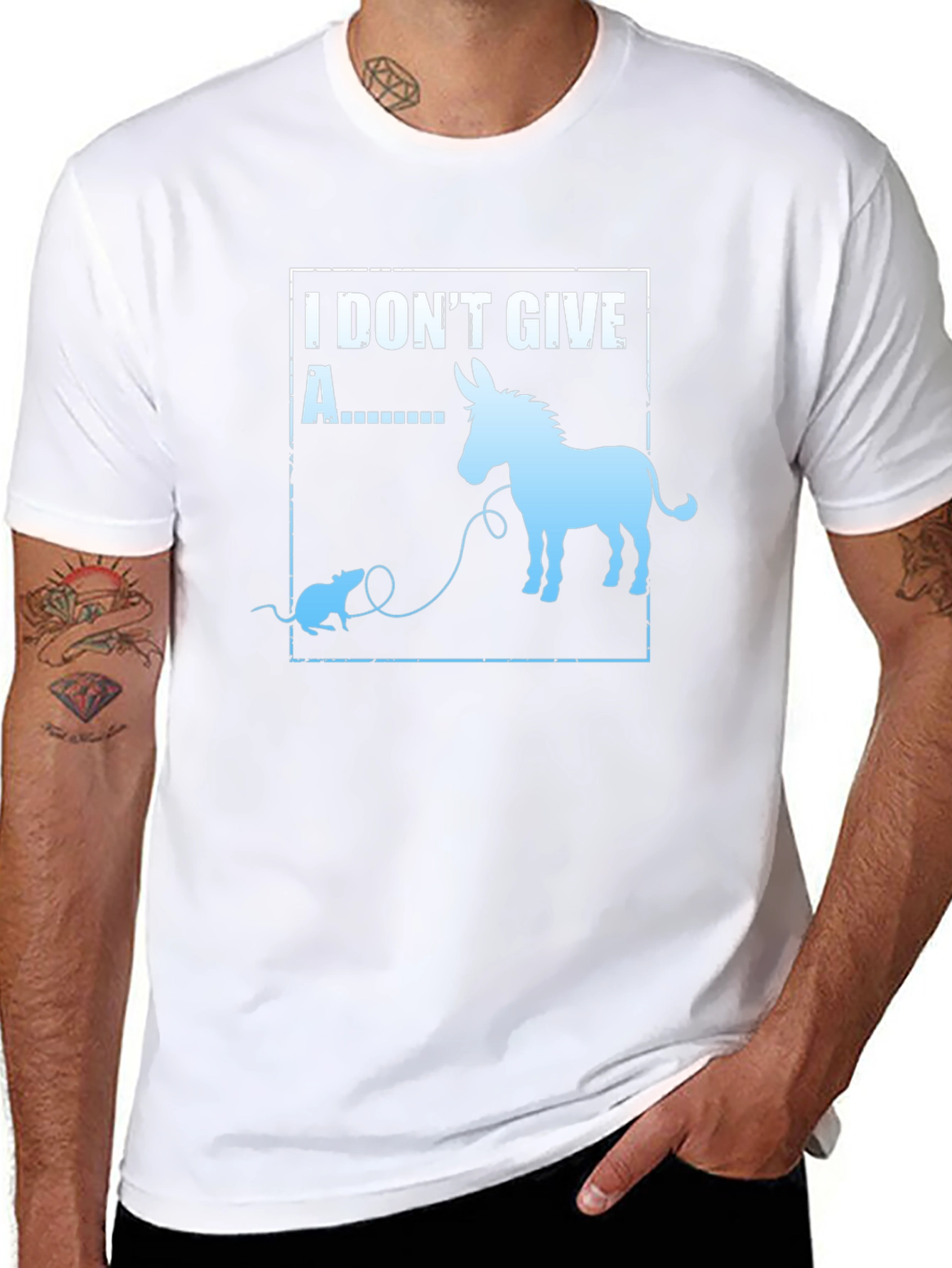 I Dont Give A Rats Ass Funny T-Shirt