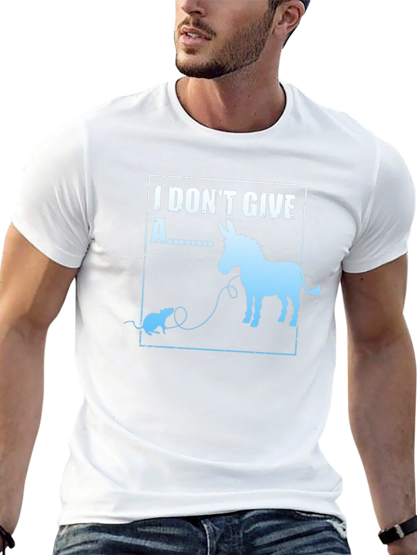 I Dont Give A Rats Ass Funny T-Shirt
