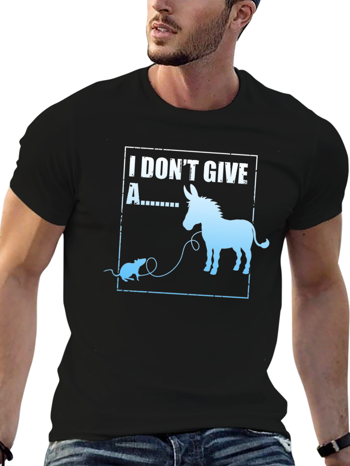 I Dont Give A Rats Ass Funny T-Shirt