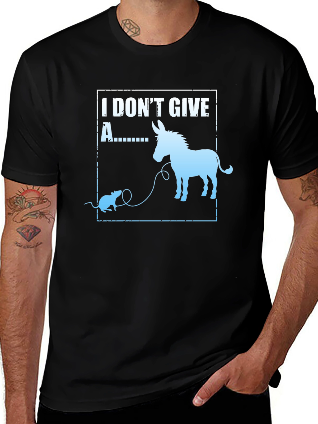 I Dont Give A Rats Ass Funny T-Shirt