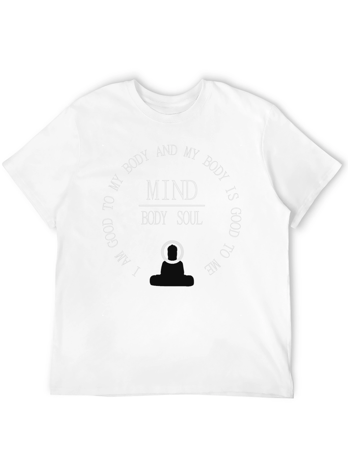 Mind Body Soul Graphic T-Shirt - Black