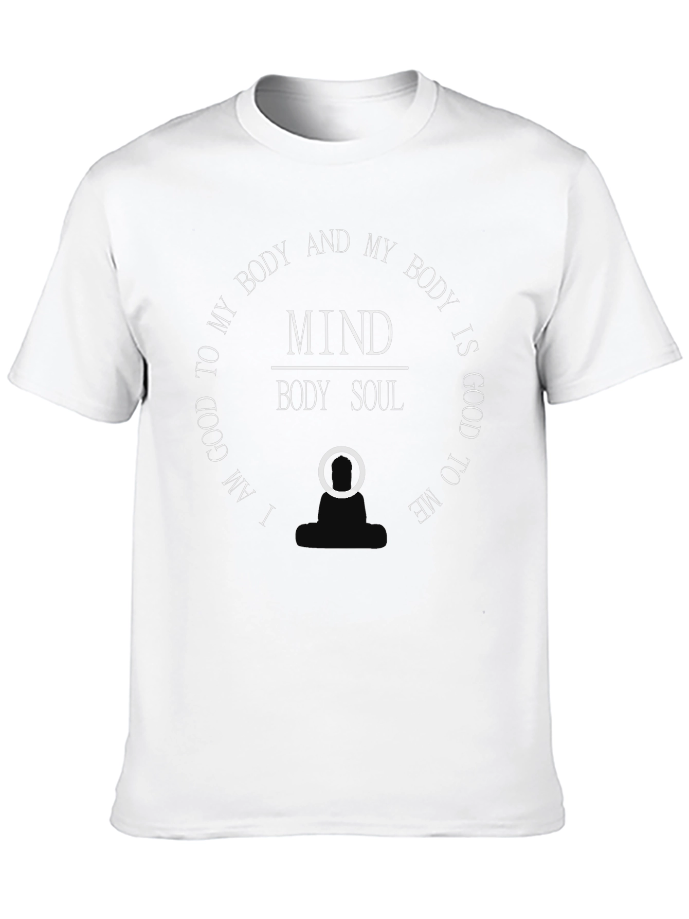 Mind Body Soul Graphic T-Shirt - Black