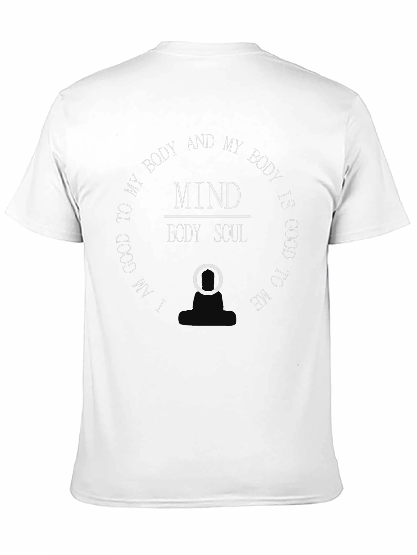 Mind Body Soul Graphic T-Shirt - Black