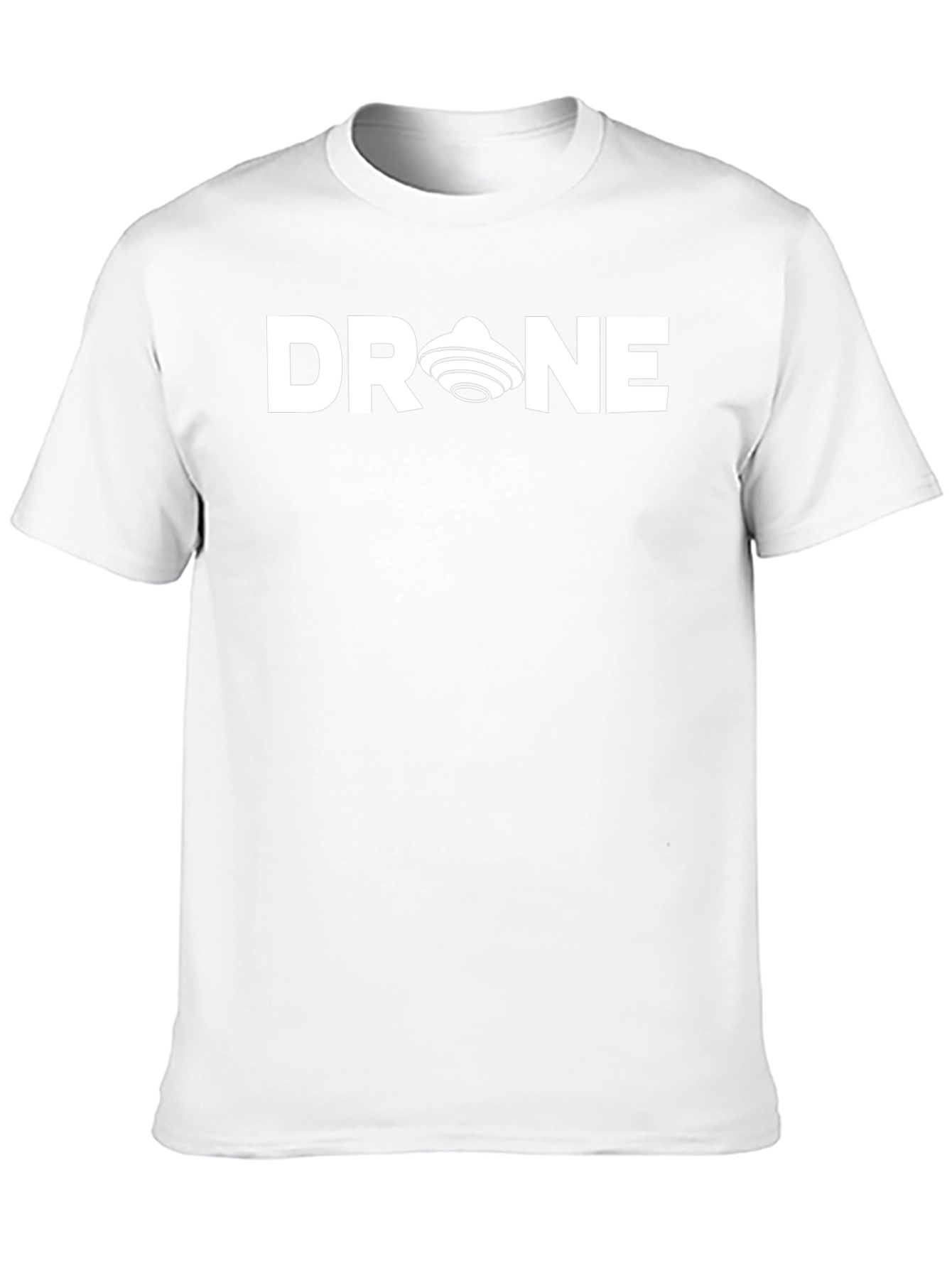 Drone UFO Graphic Black T-Shirt