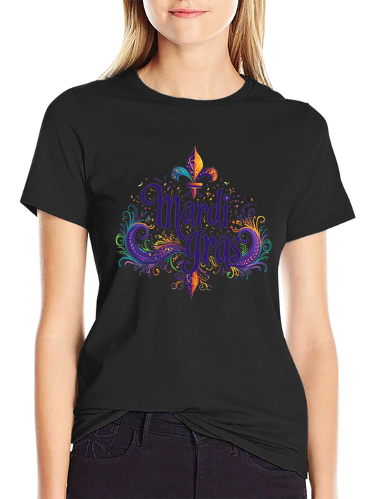 Mardi Gras Fleur-de-lis Graphic Tee