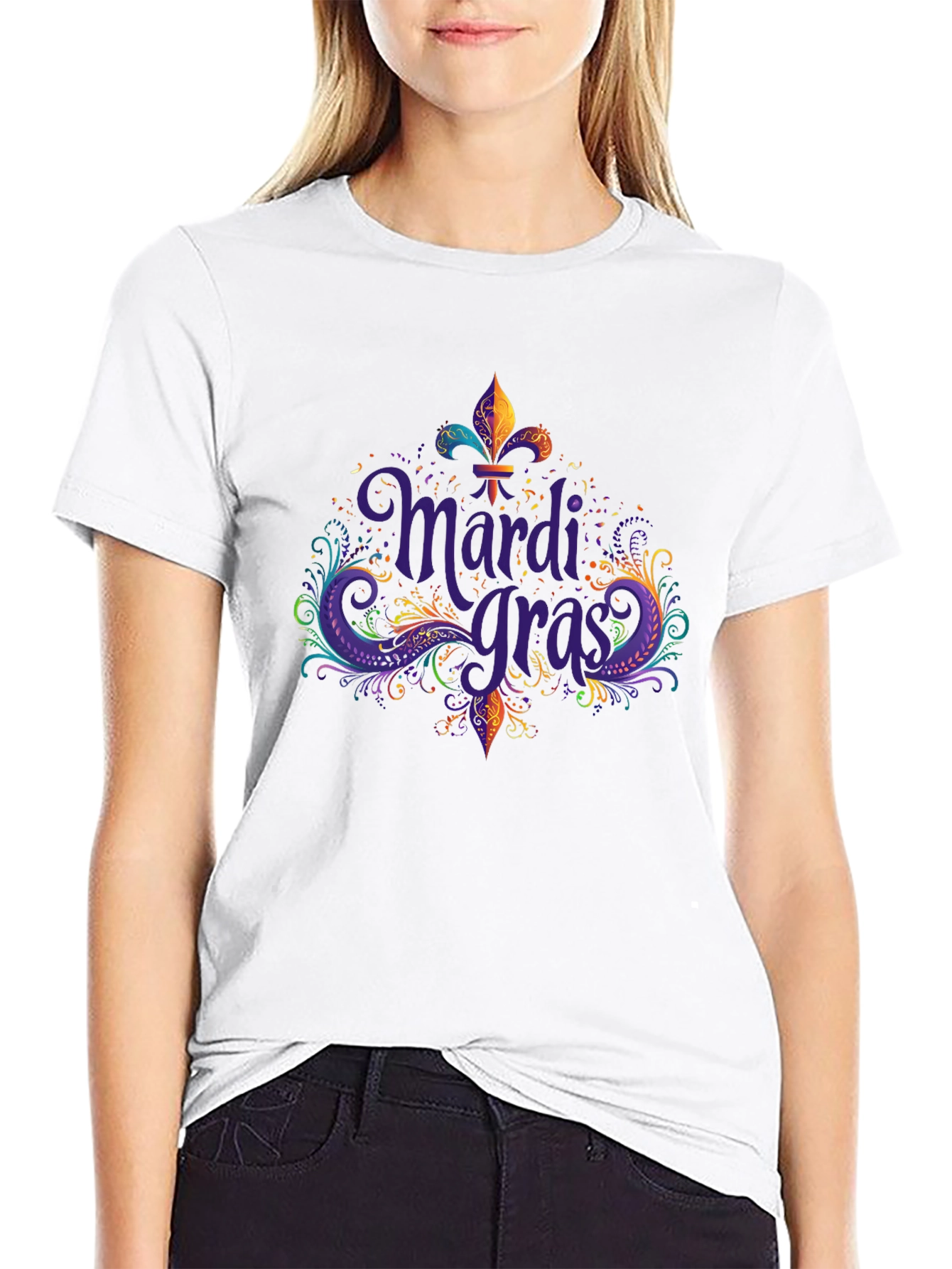 Mardi Gras Fleur-de-lis Graphic Tee