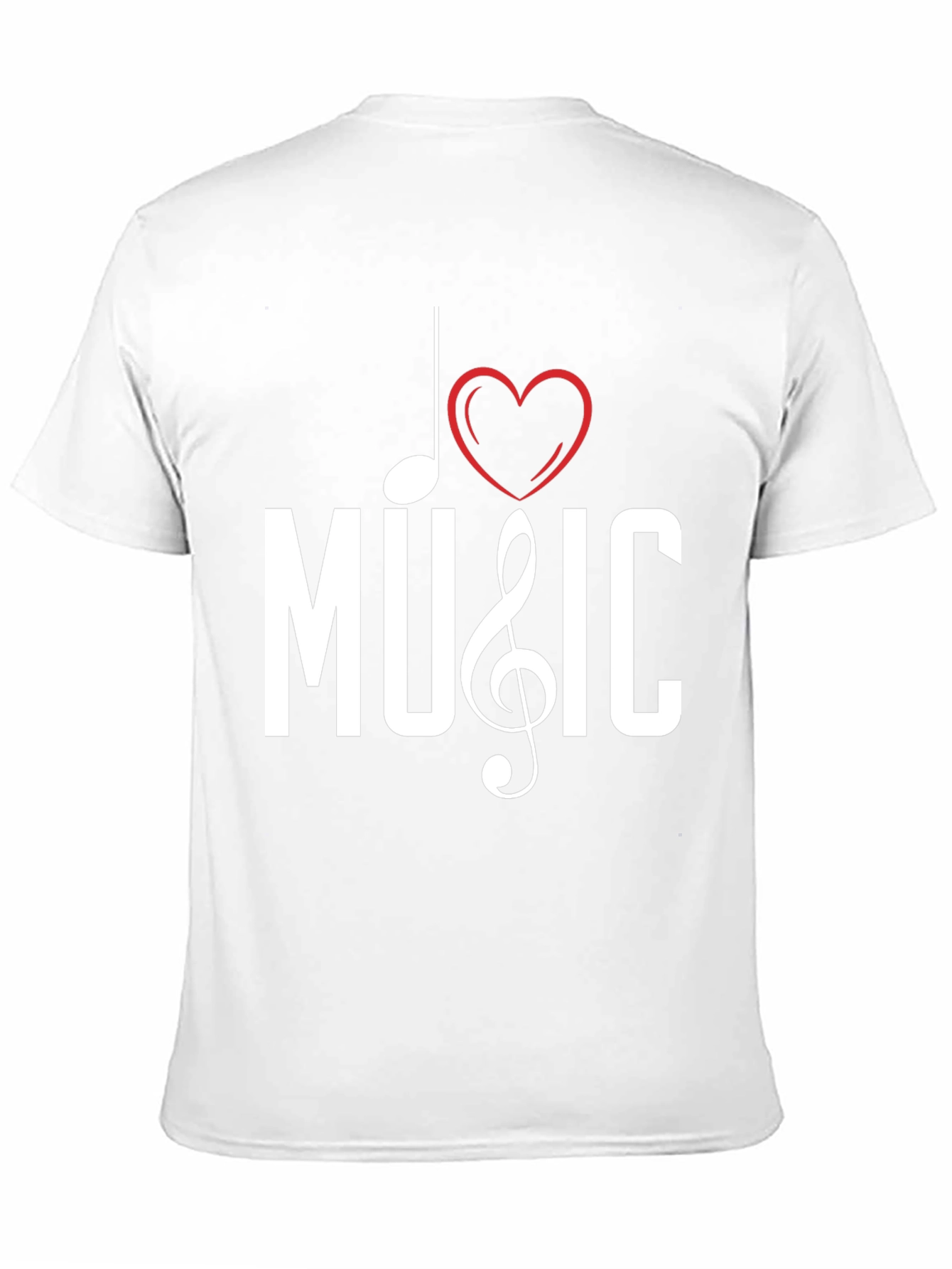 I Love Music Black Graphic Tee