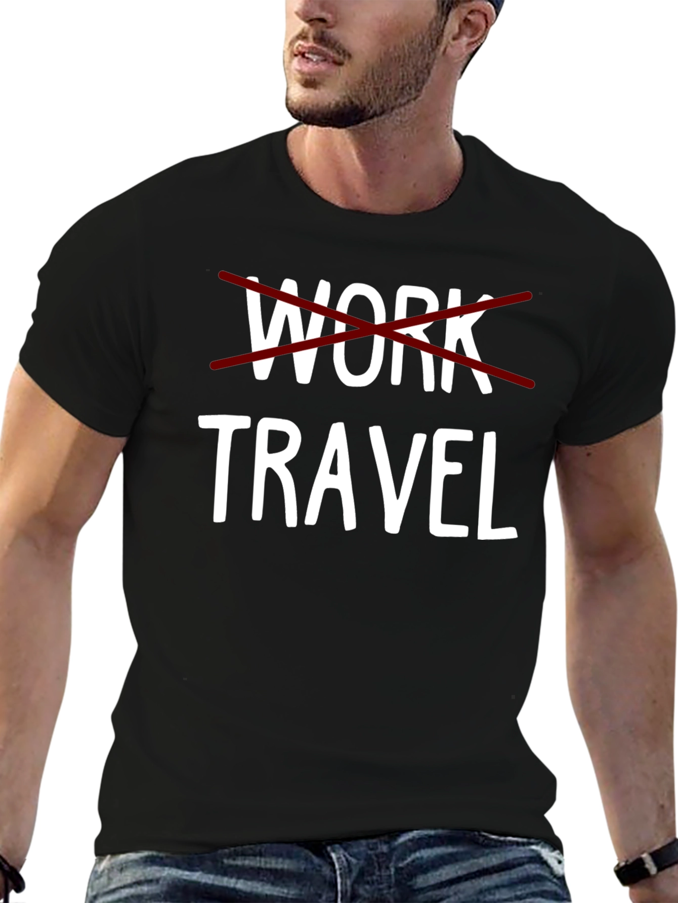 Travel Over Work Graphic Tee