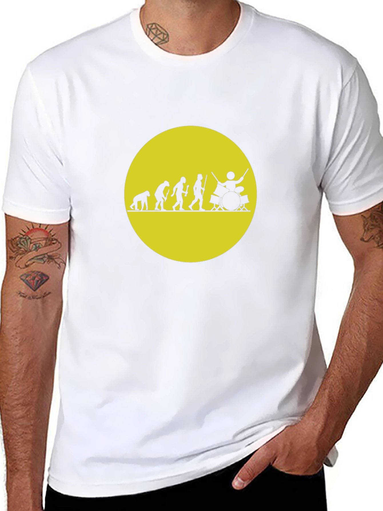 Evolution of a Drummer T-Shirt