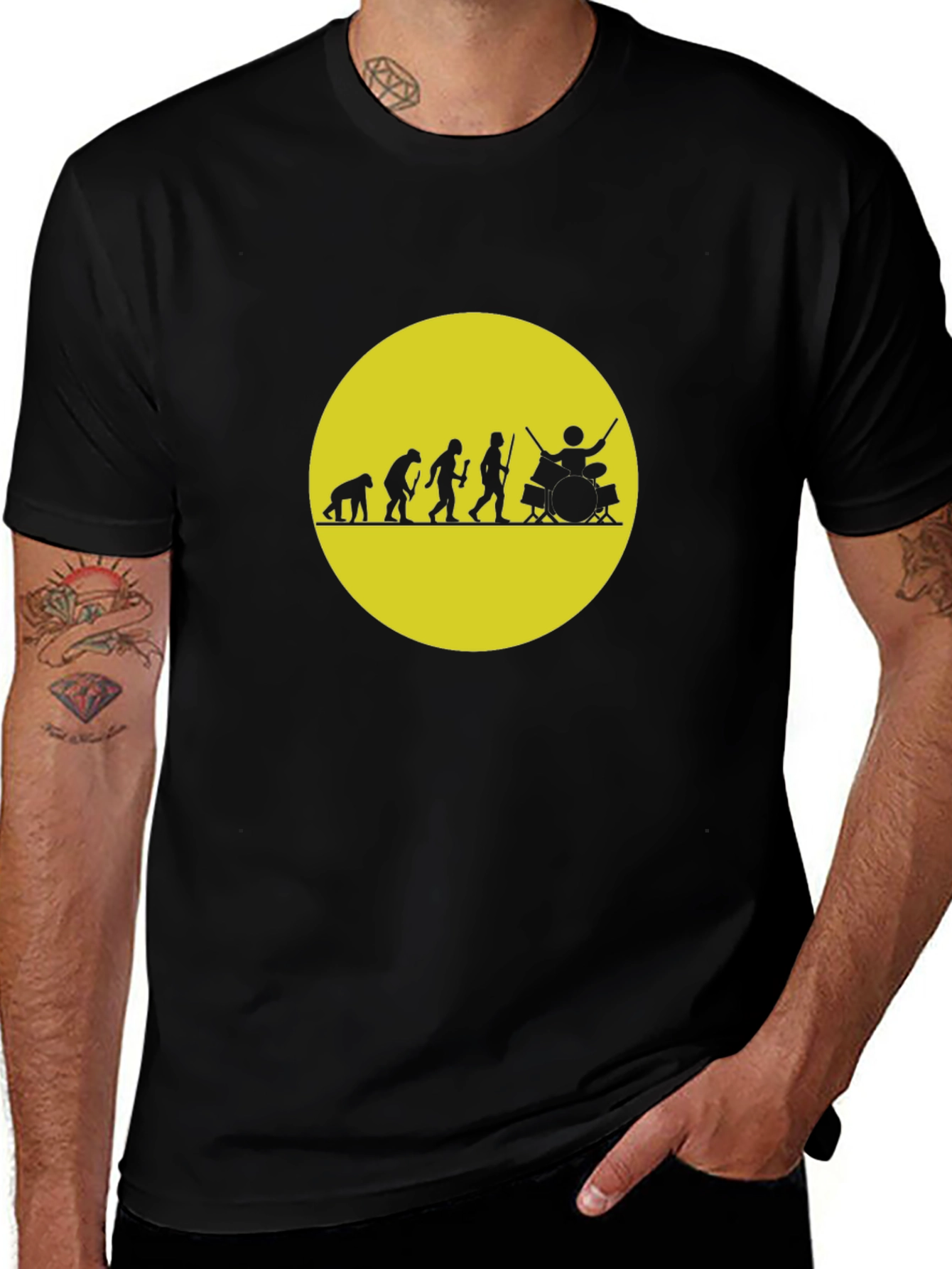 Evolution of a Drummer T-Shirt