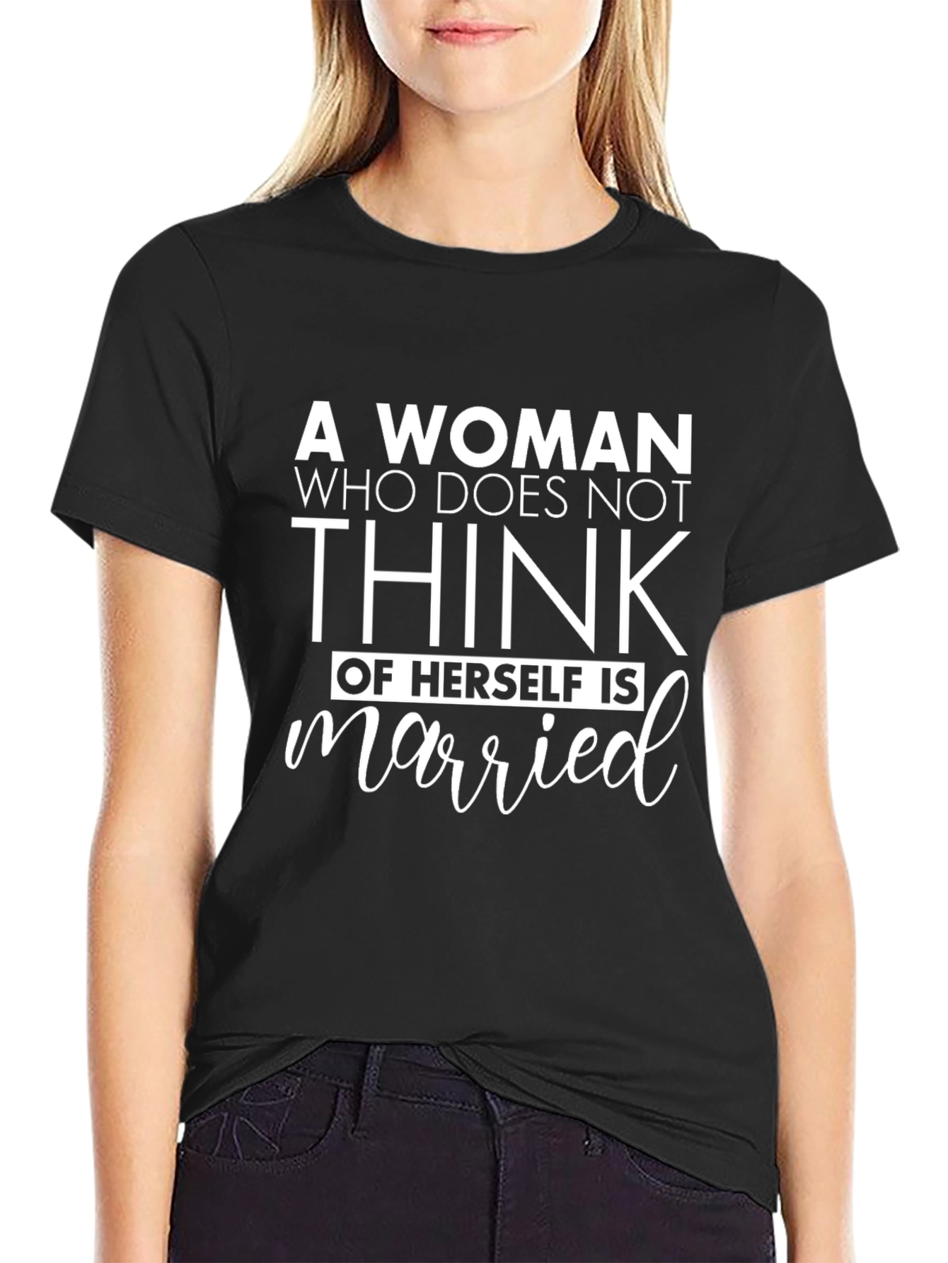 Funny Woman Married Graphic T-Shirt