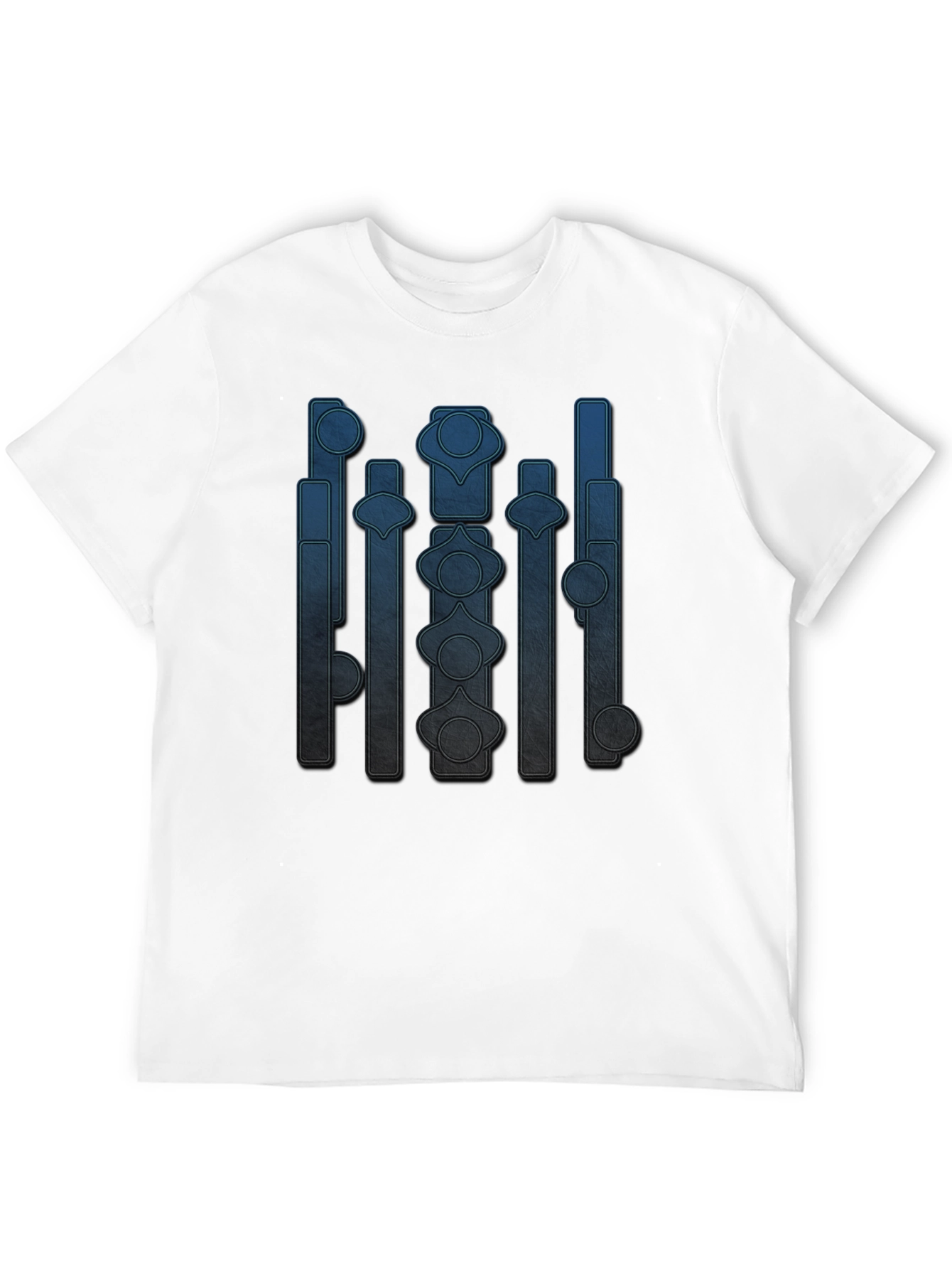 Abstract Geometric Graphic Print Crew Neck T-Shirt