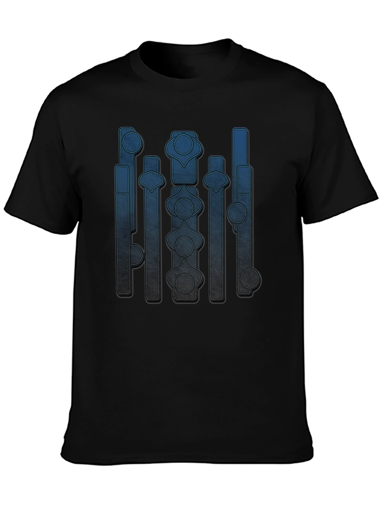 Abstract Geometric Graphic Print Crew Neck T-Shirt