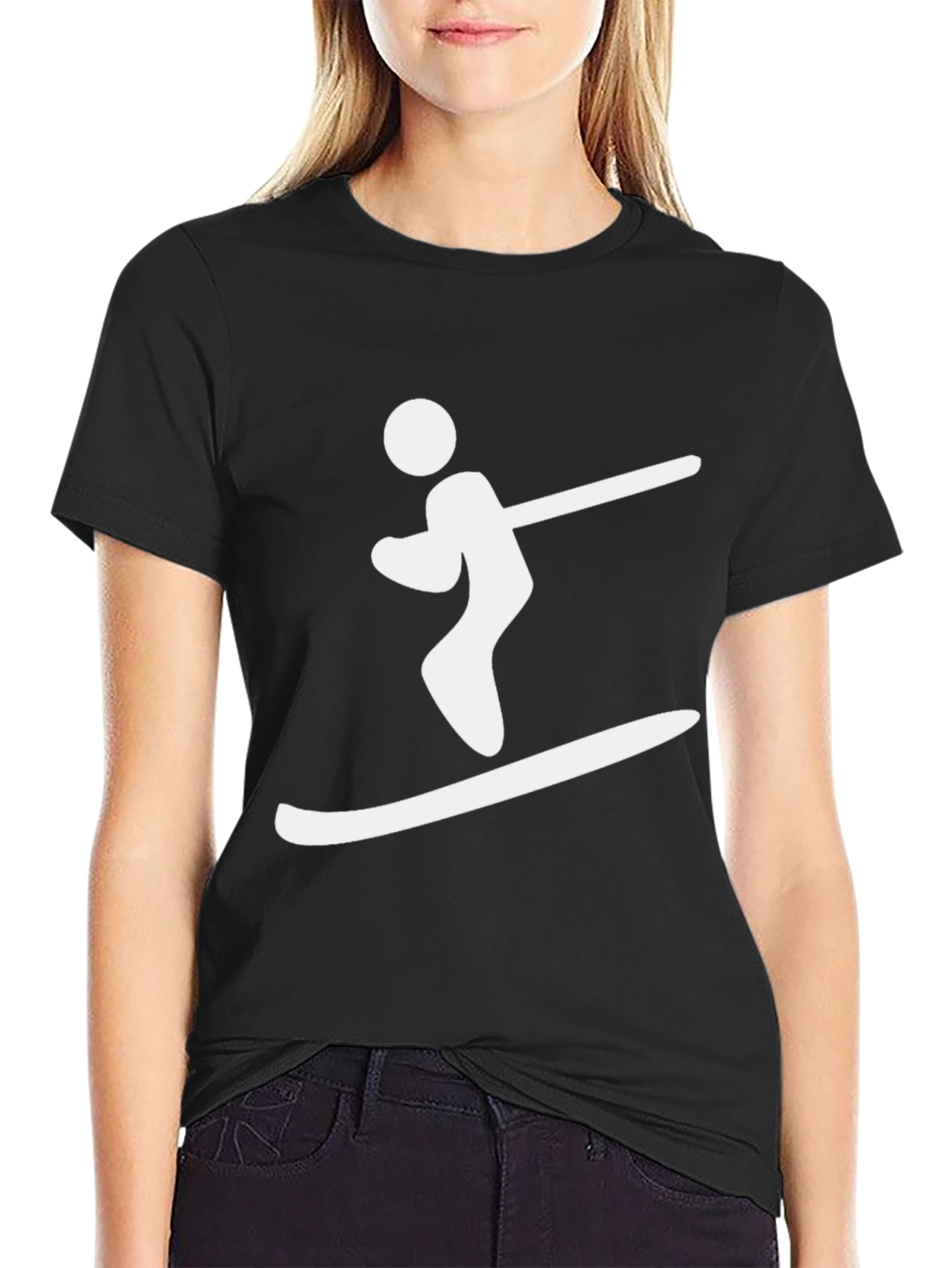 Skiing Graphic T-Shirt