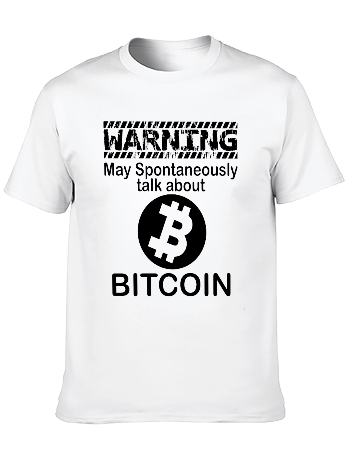 Bitcoin Warning T-Shirt - Crypto Enthusiast Tee