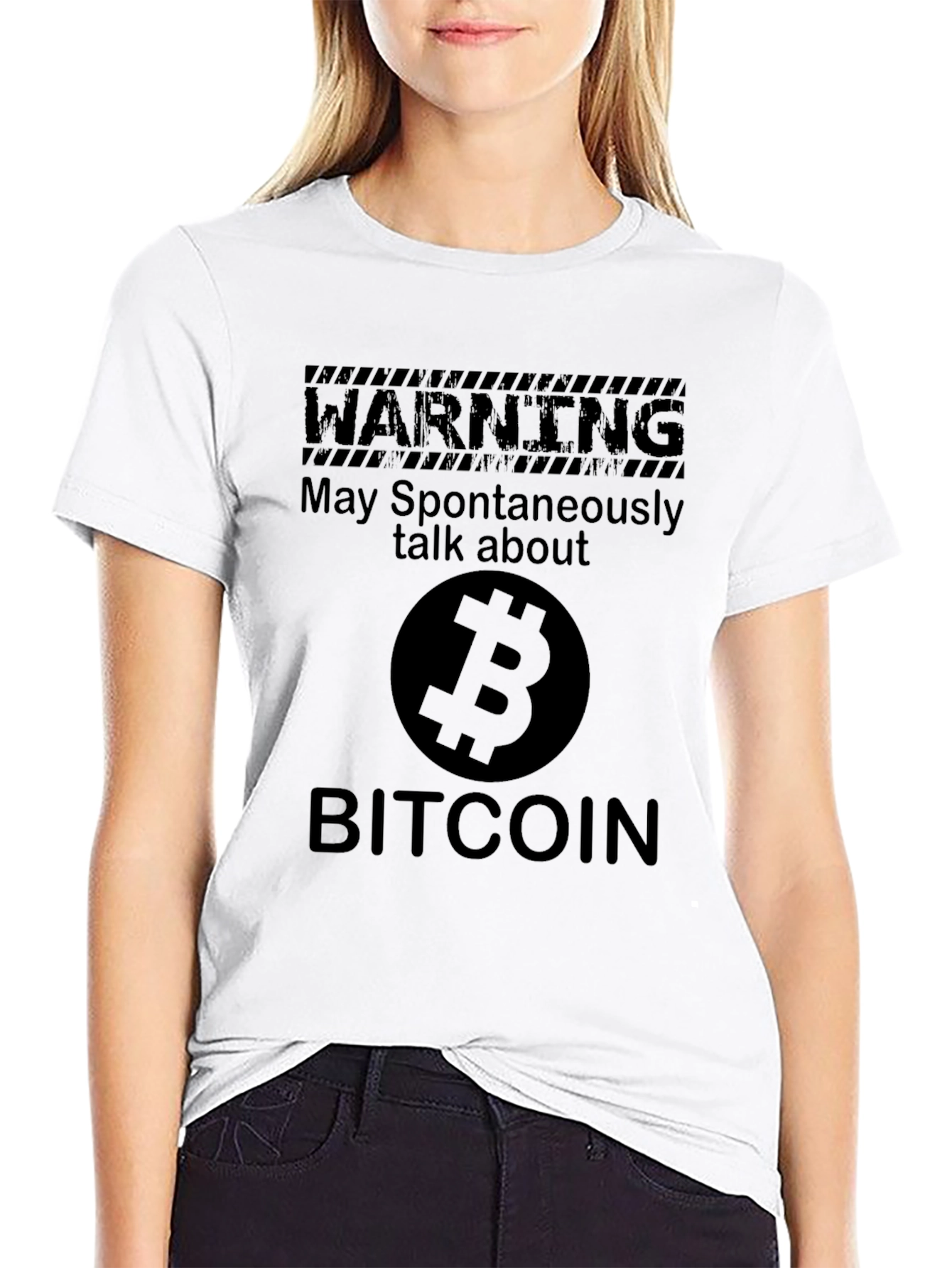 Bitcoin Warning T-Shirt - Crypto Enthusiast Tee