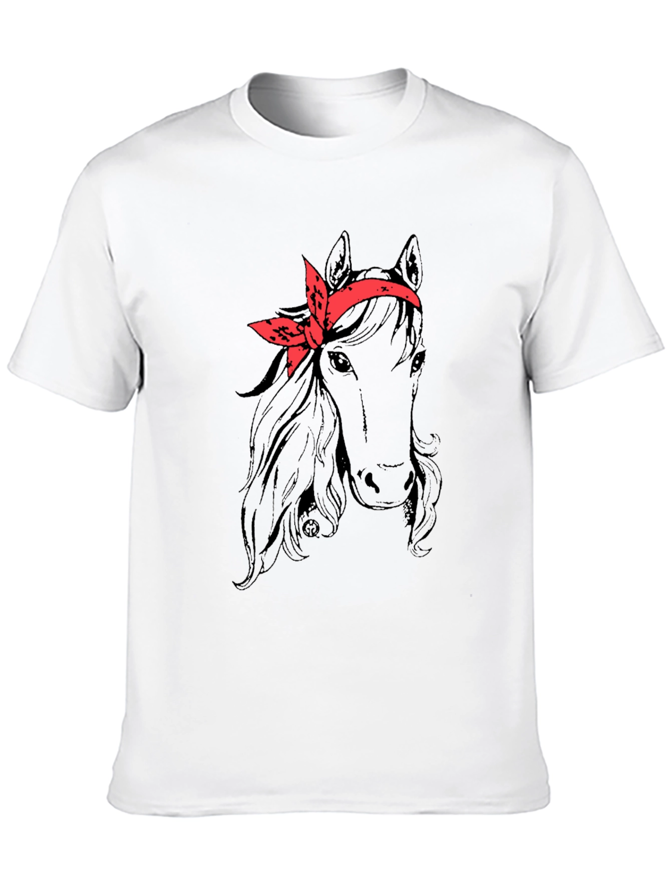 Horse with Bandana Graphic Tee