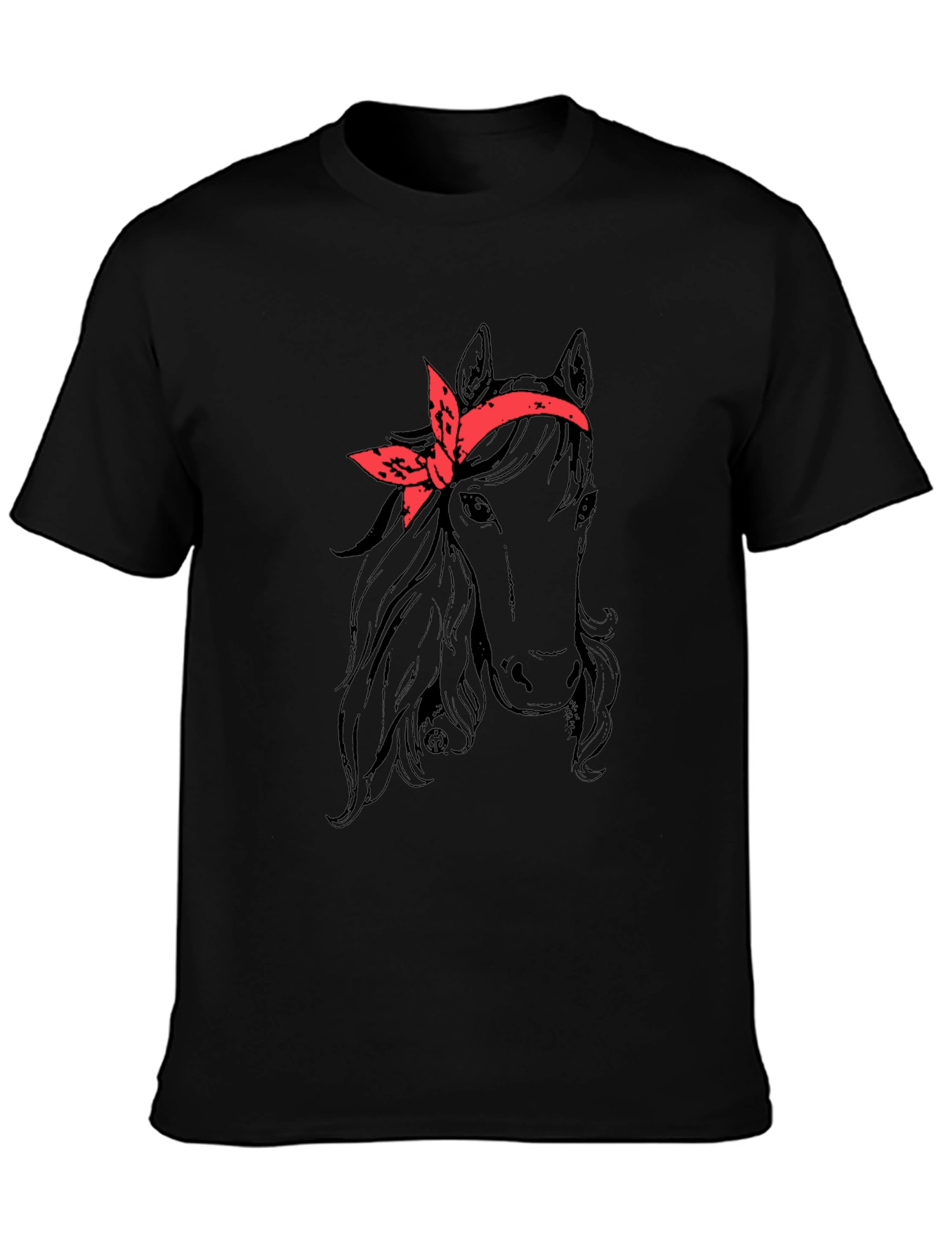 Horse with Bandana Graphic Tee