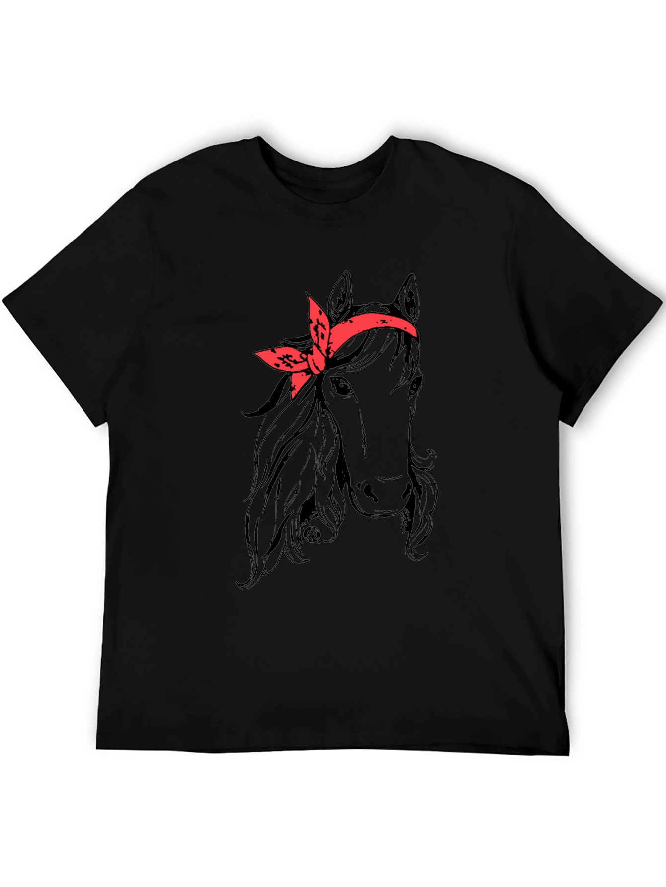 Horse with Bandana Graphic Tee