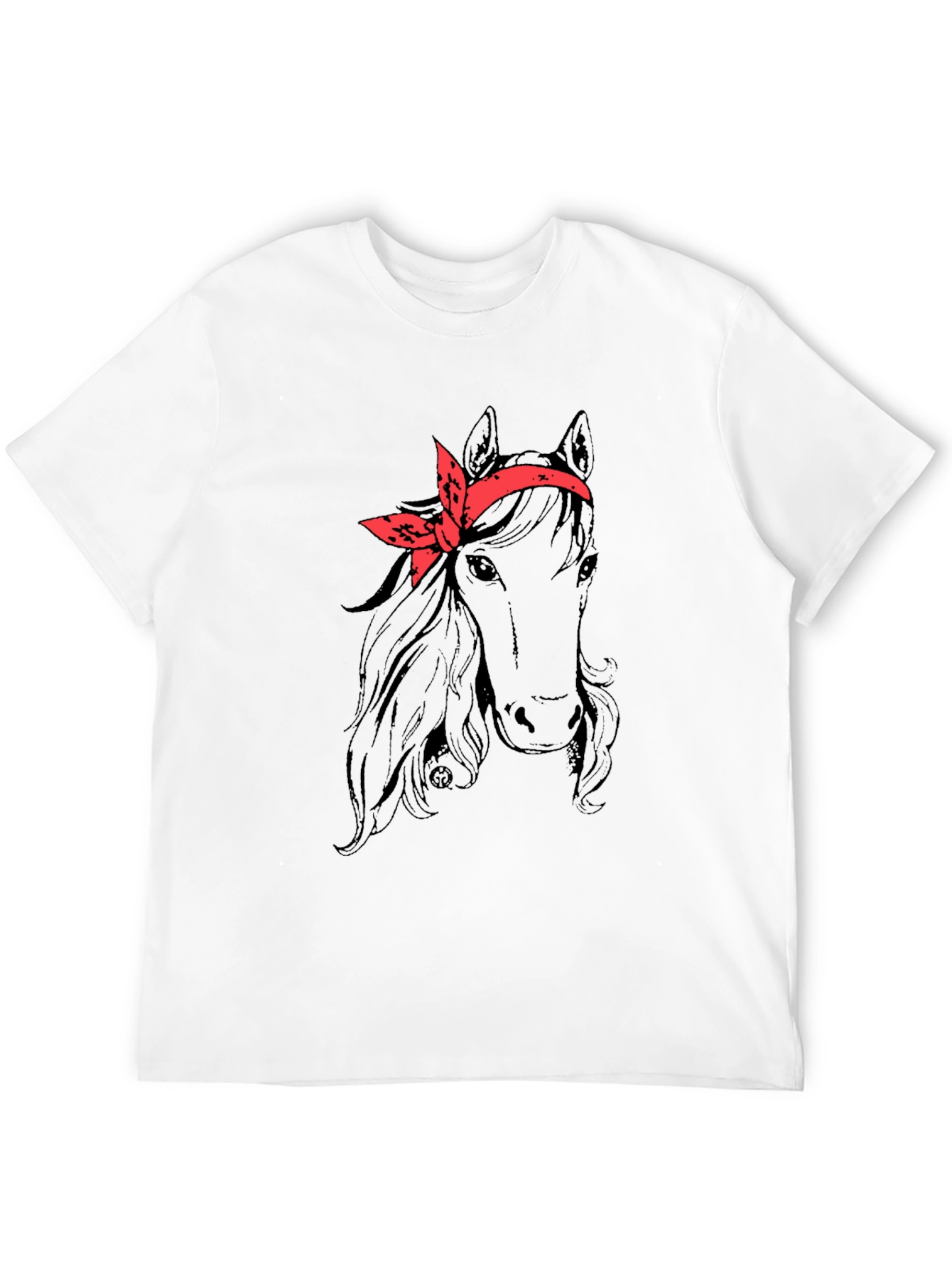 Horse with Bandana Graphic Tee