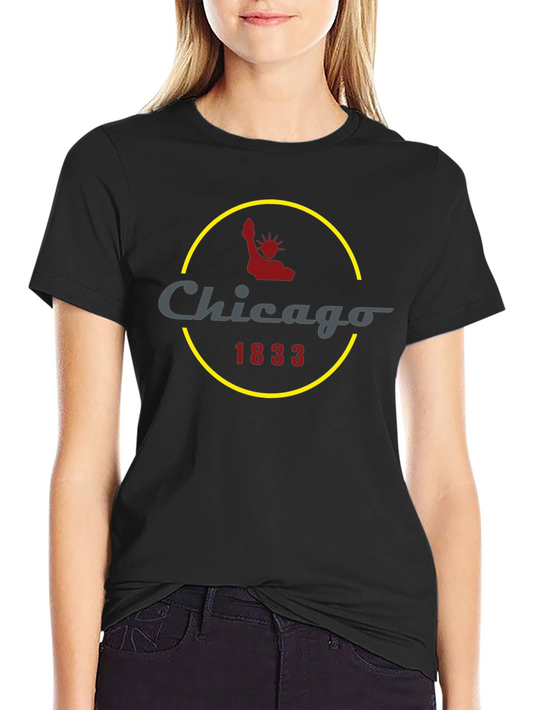 Chicago 1833 Graphic Tee - Black T-Shirt