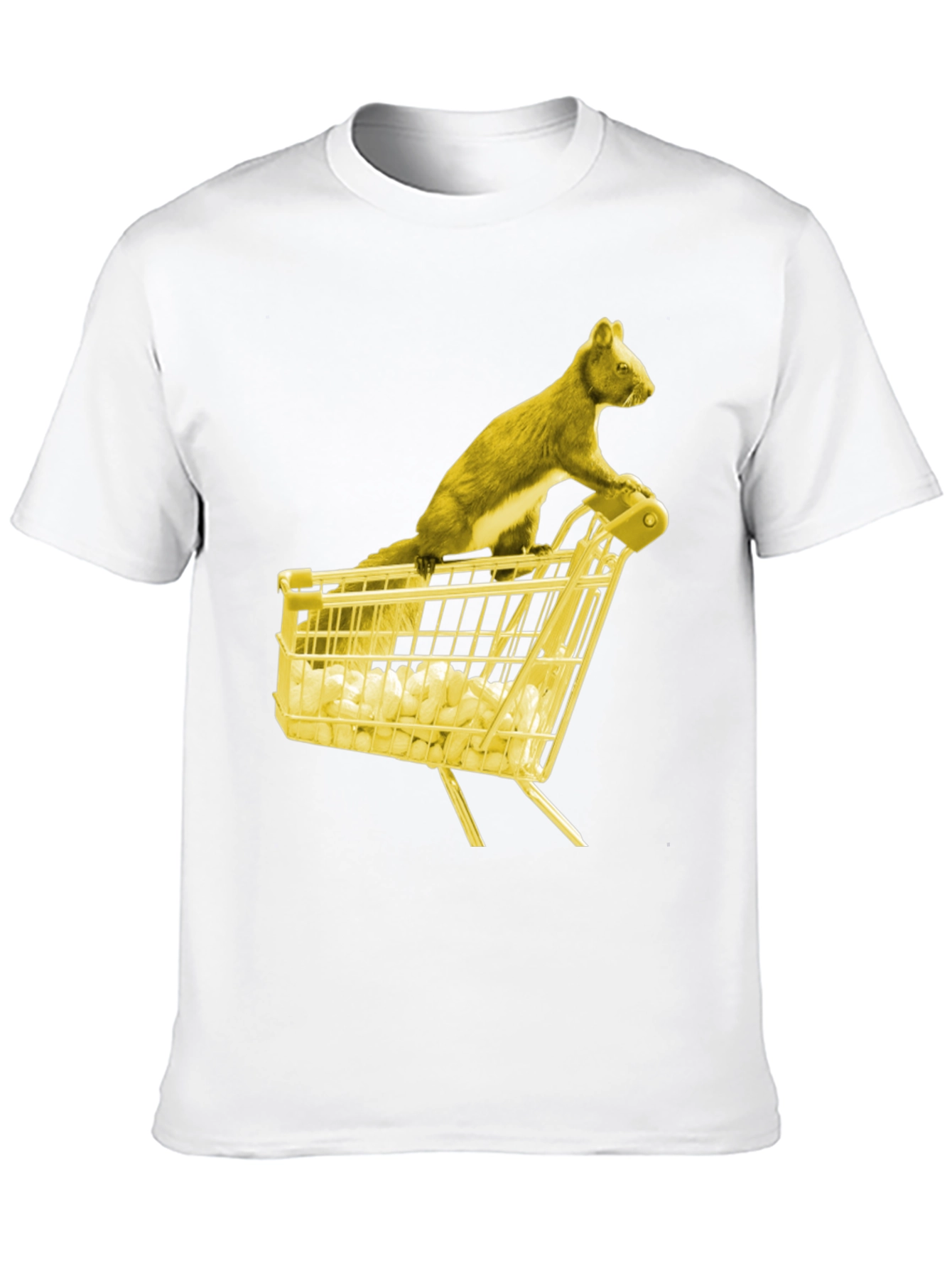 Squirrel Shopping Tee - Funny Graphic T-Shirt