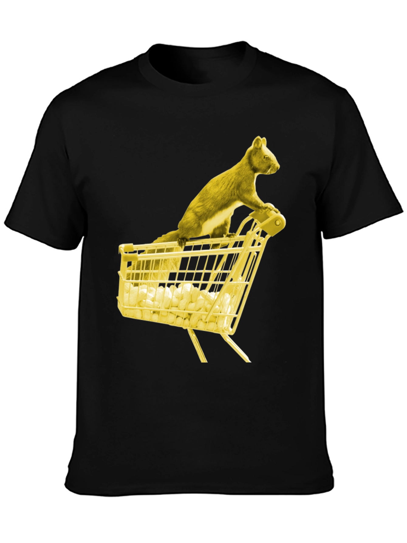 Squirrel Shopping Tee - Funny Graphic T-Shirt