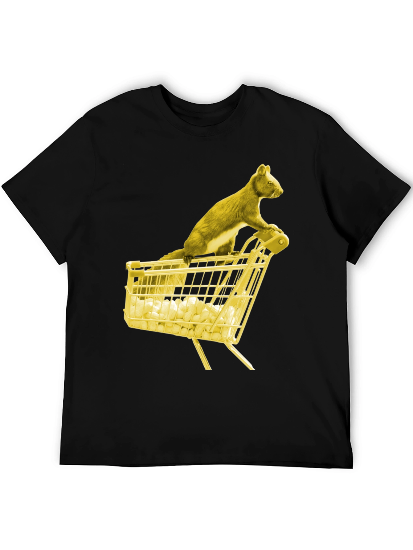 Squirrel Shopping Tee - Funny Graphic T-Shirt