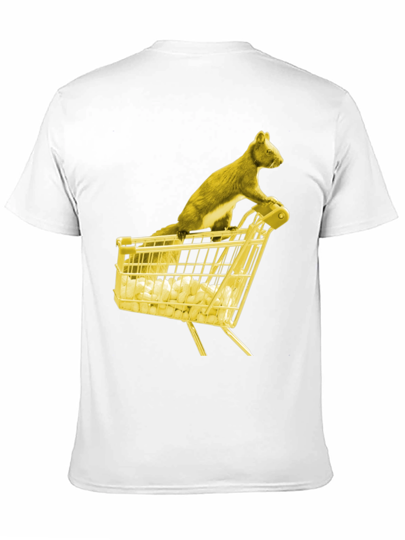 Squirrel Shopping Tee - Funny Graphic T-Shirt