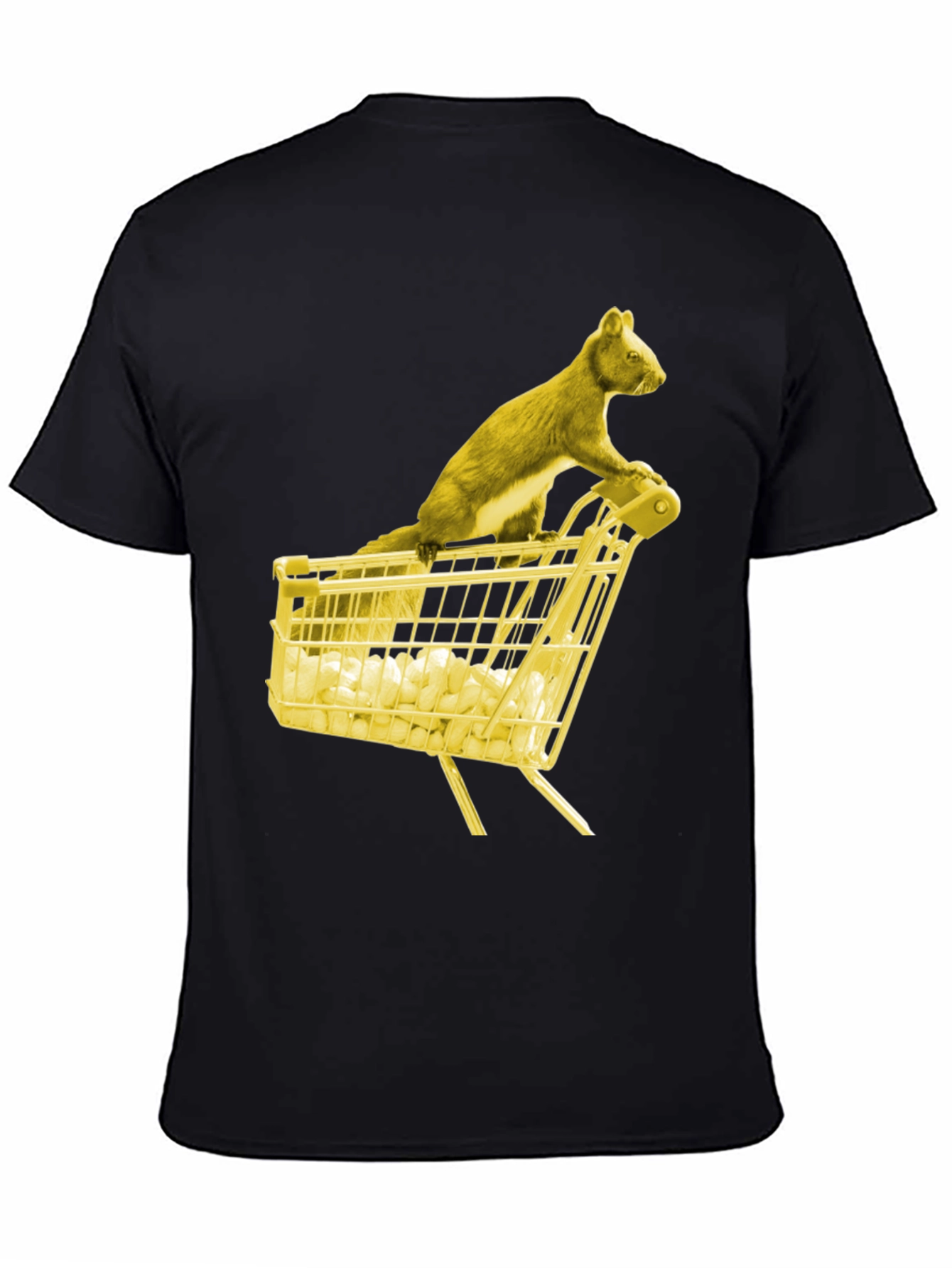 Squirrel Shopping Tee - Funny Graphic T-Shirt