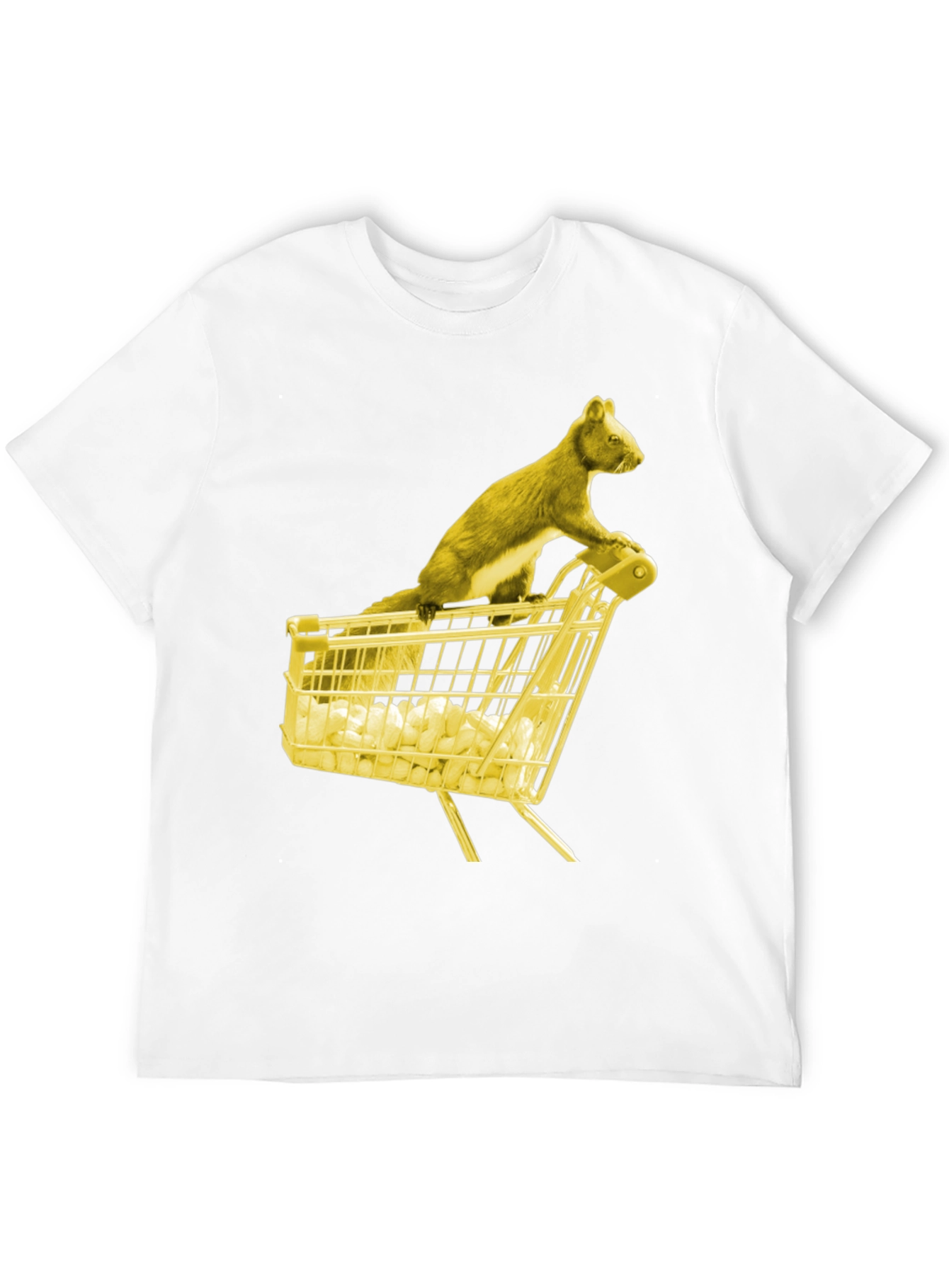Squirrel Shopping Tee - Funny Graphic T-Shirt